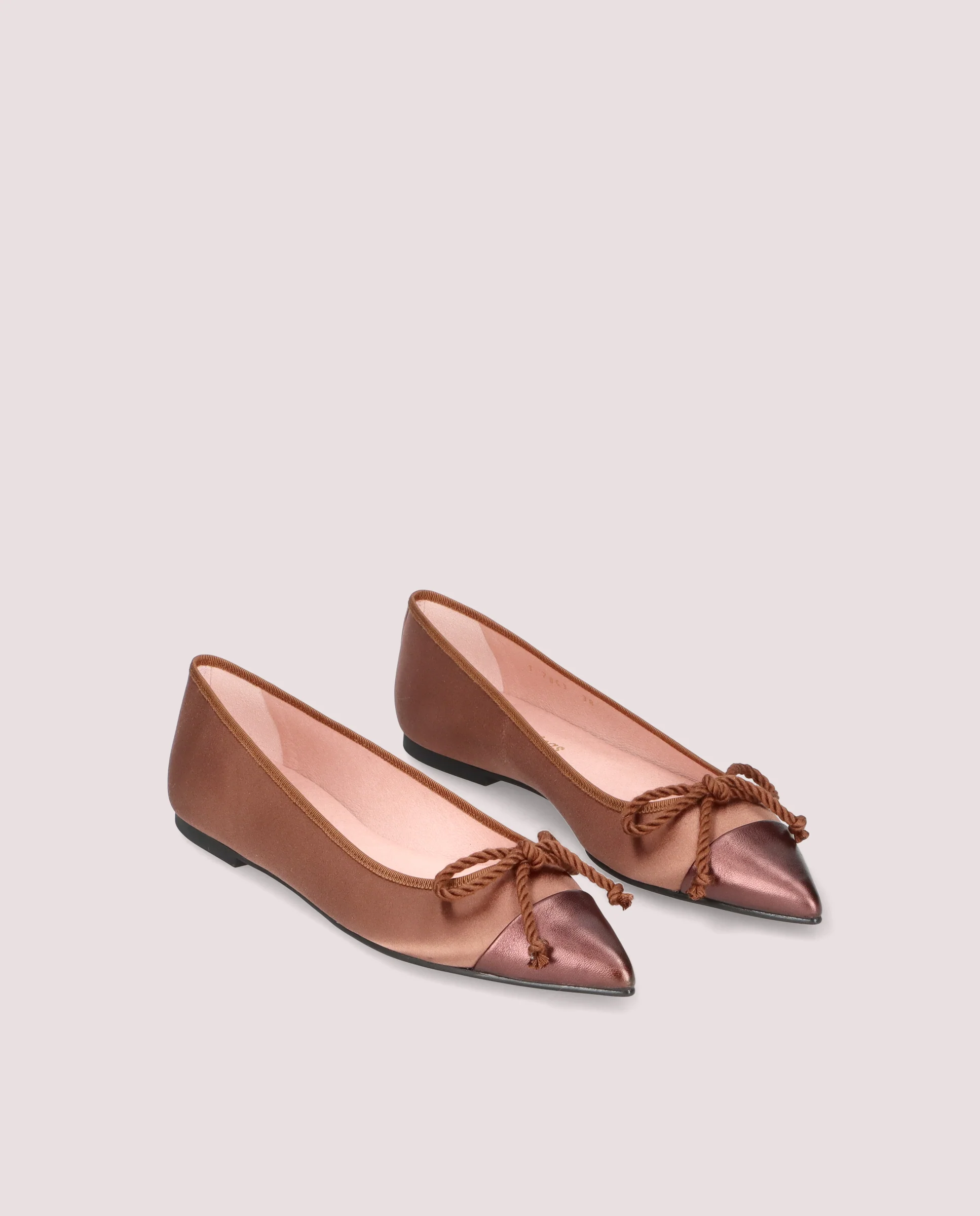 Bailarinas Ella Marrones Tejidos