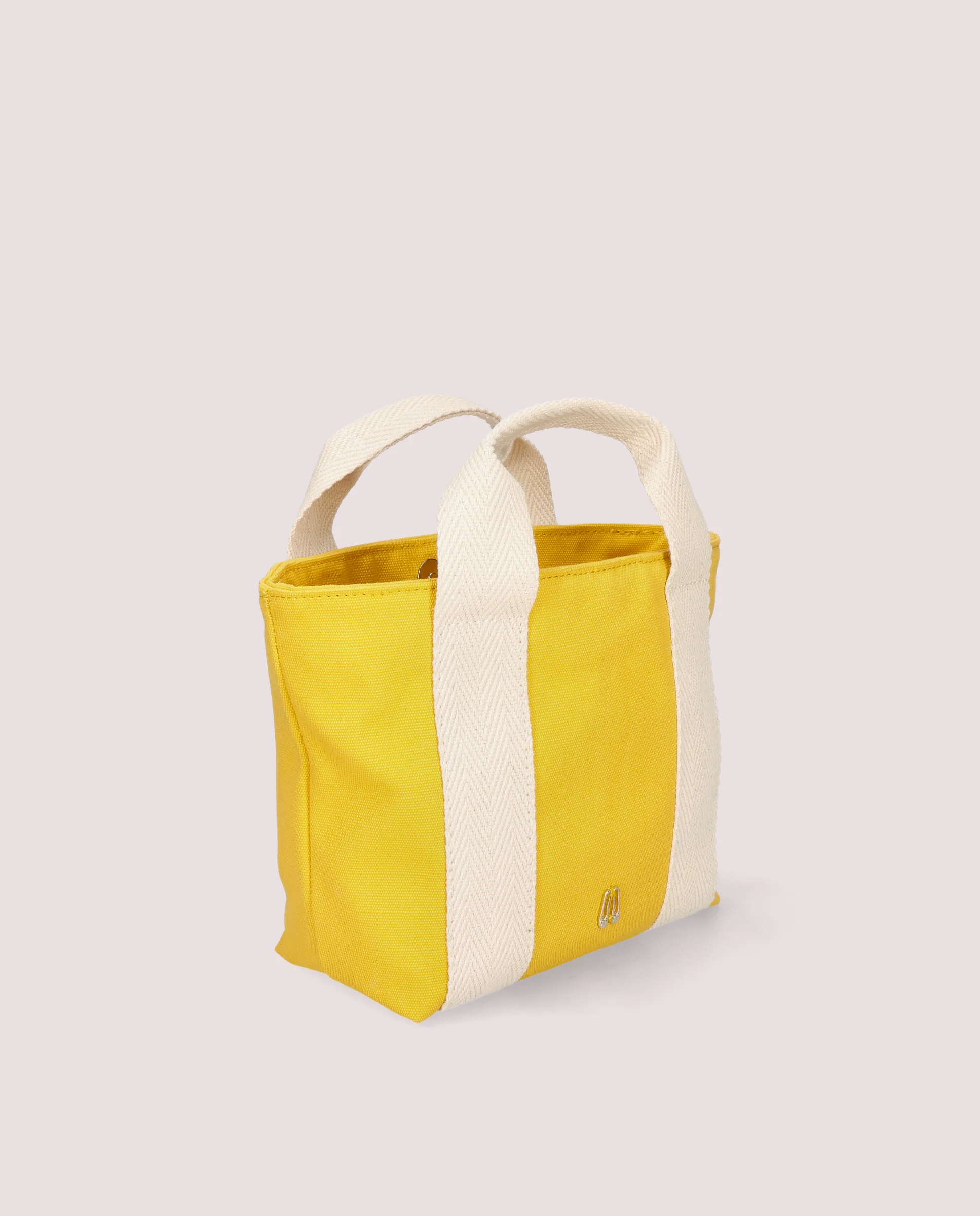 Bolso tote en lona color amarillo - Image 2