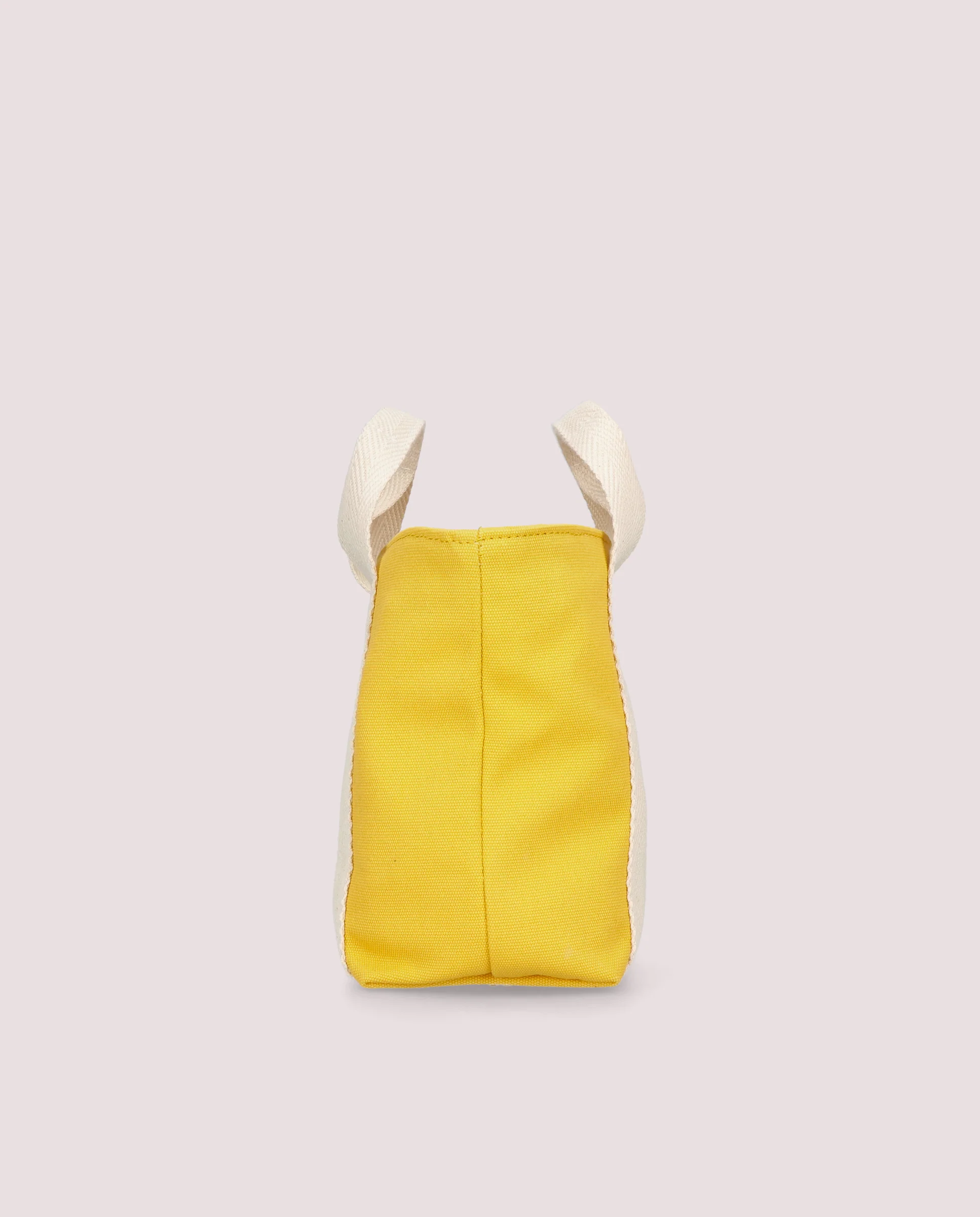 Bolso tote en lona color amarillo - Image 5