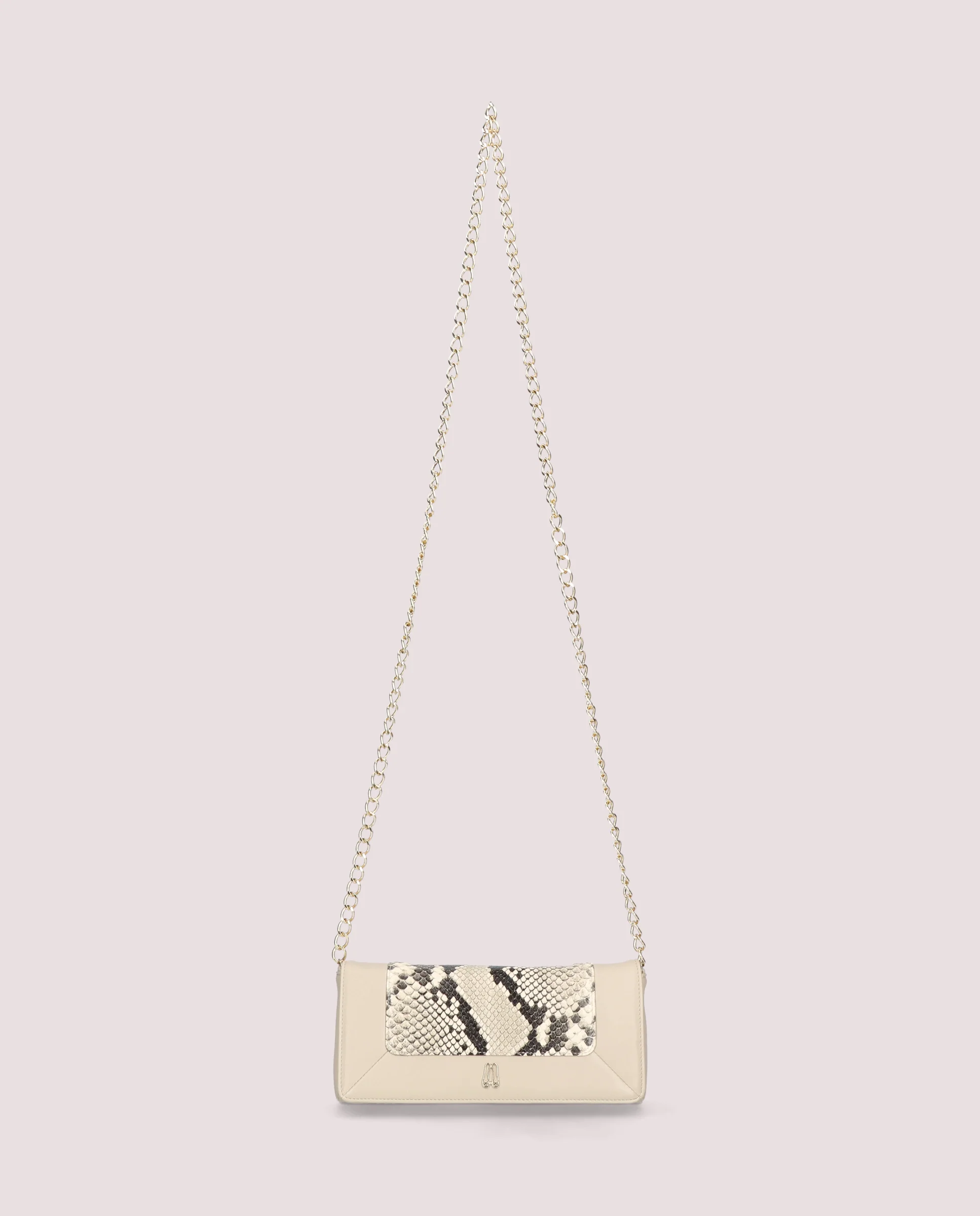 Bolso en piel color marfil - Image 3