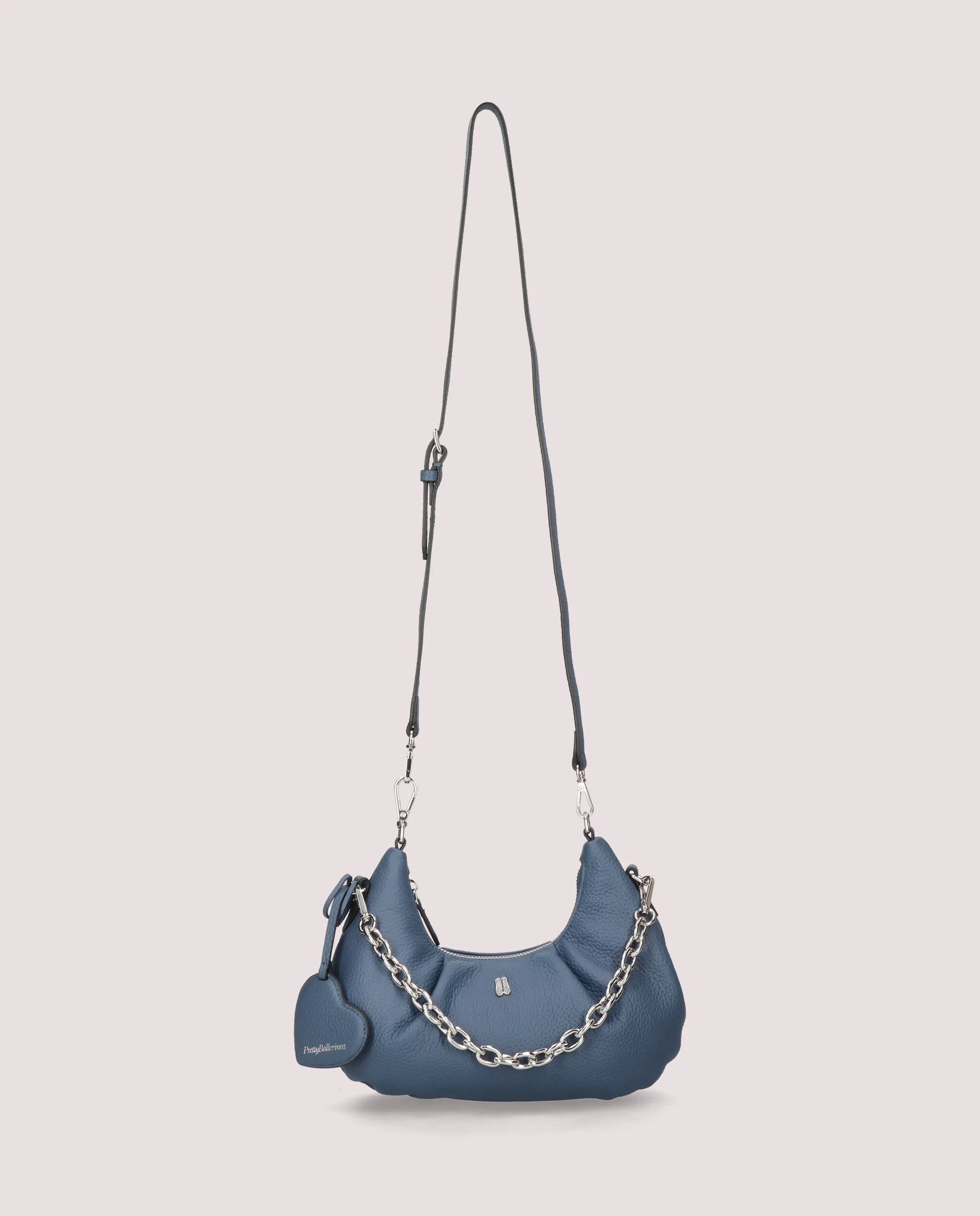 Bolso Mini Ballerina en piel azul - Image 3