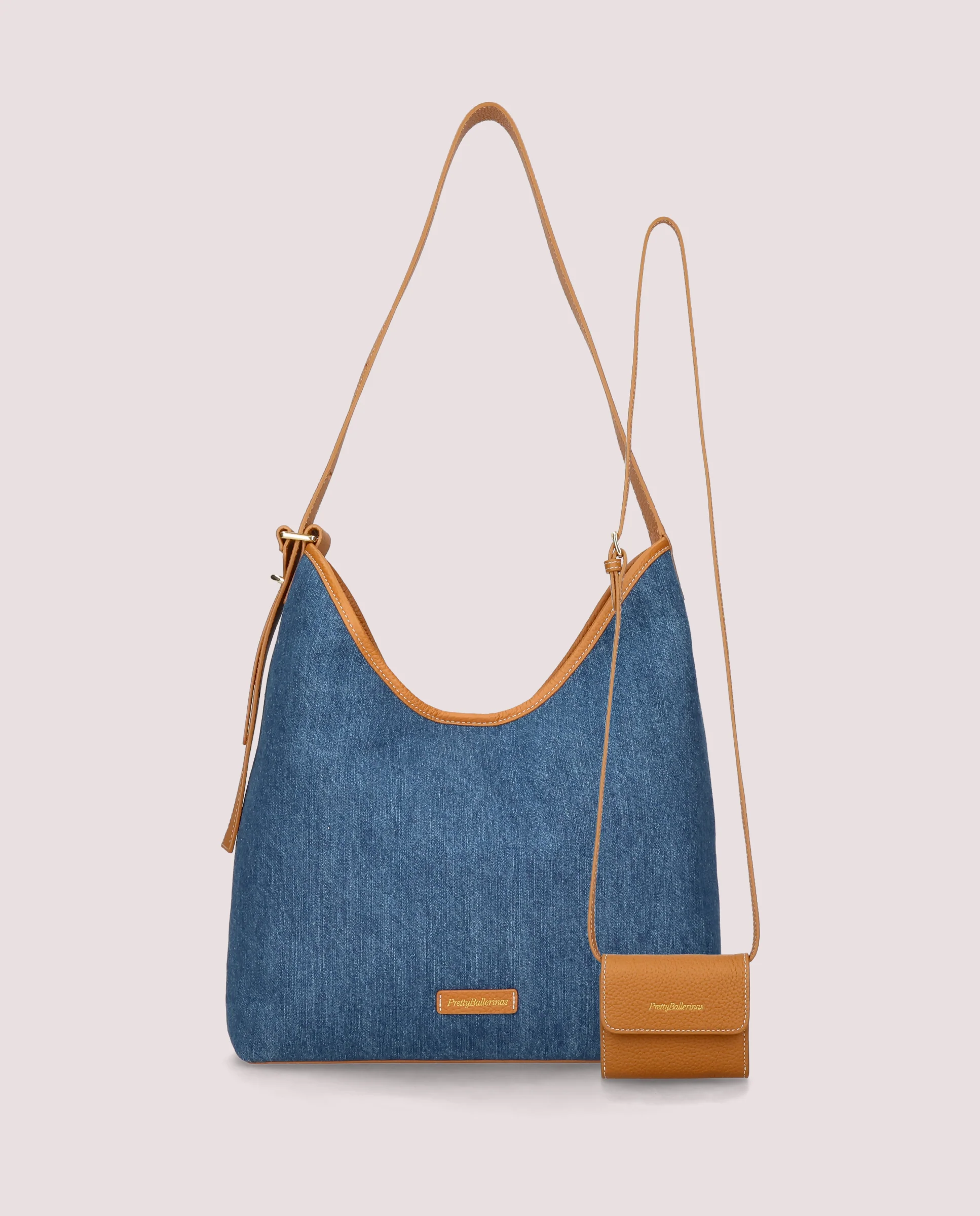 Bolso Hobo en denim azul - Image 3