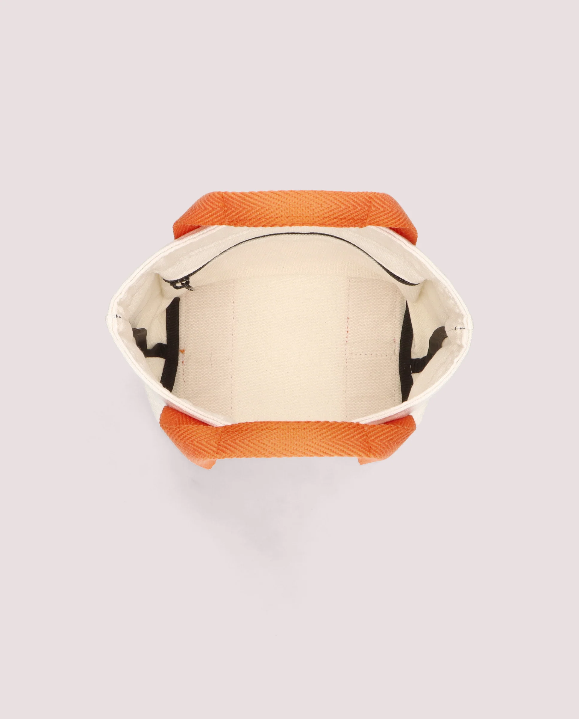 Bolso tote en lona color marfil - Image 3