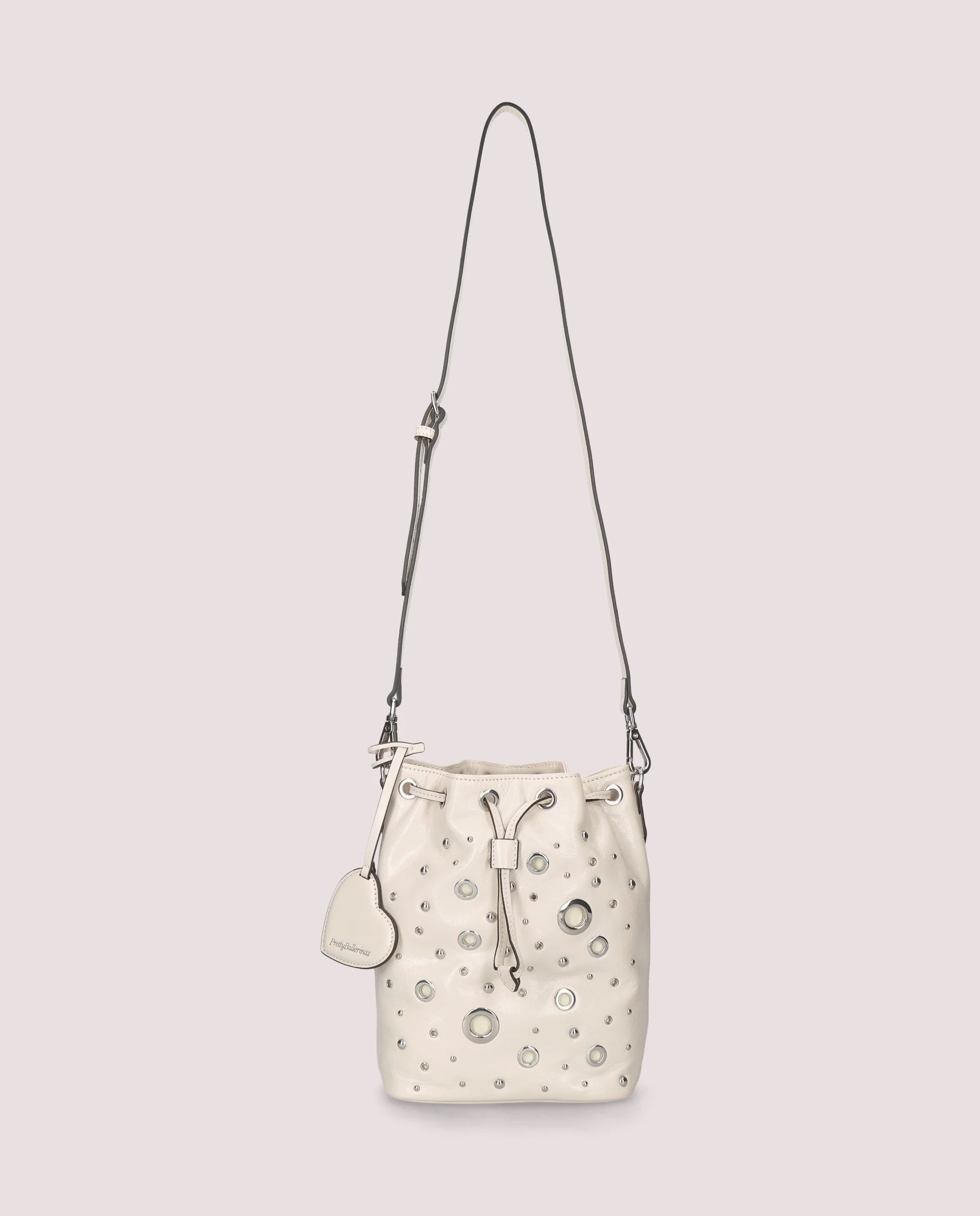 Bolso Cesta Ballerina en piel color marfil - Image 3