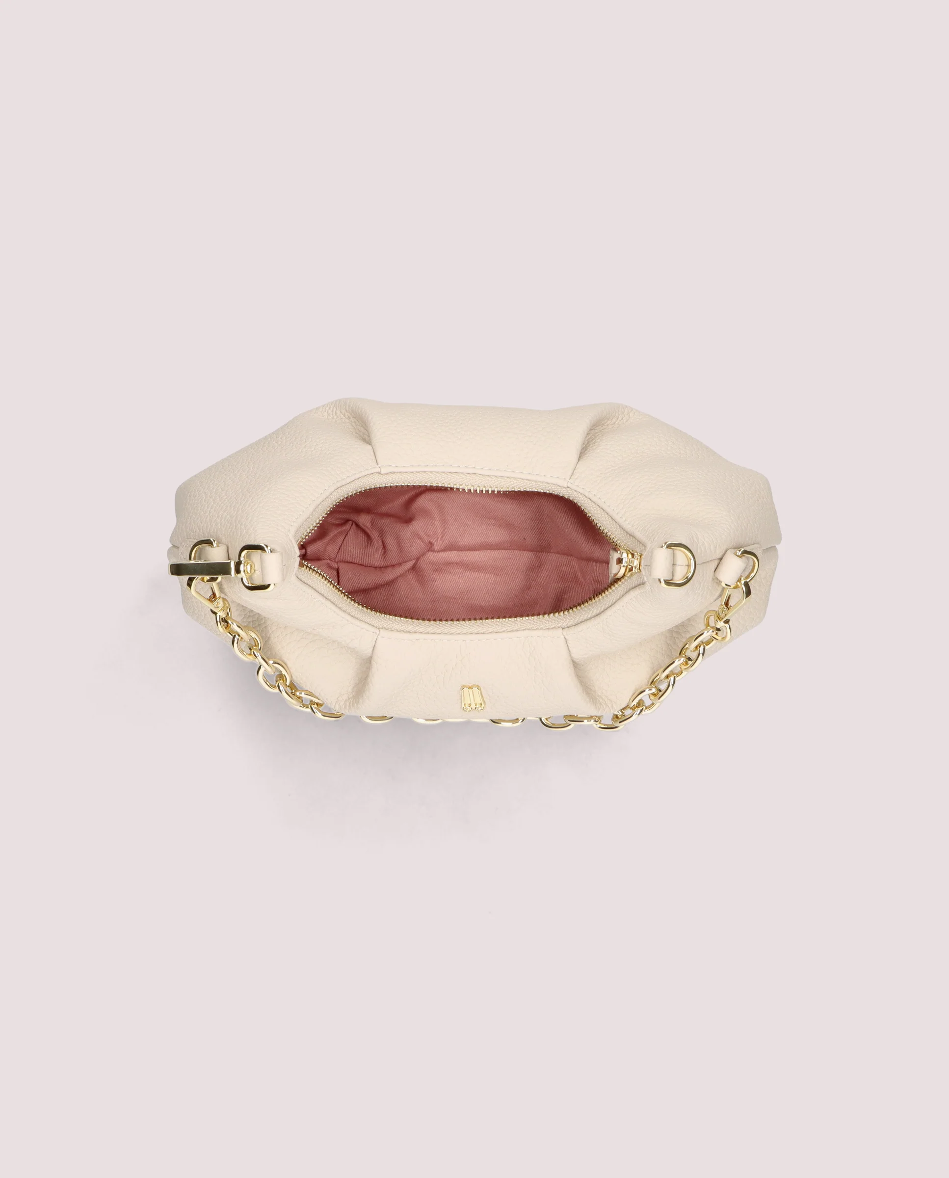 Bolso Mini Ballerina en piel color marfil - Image 6