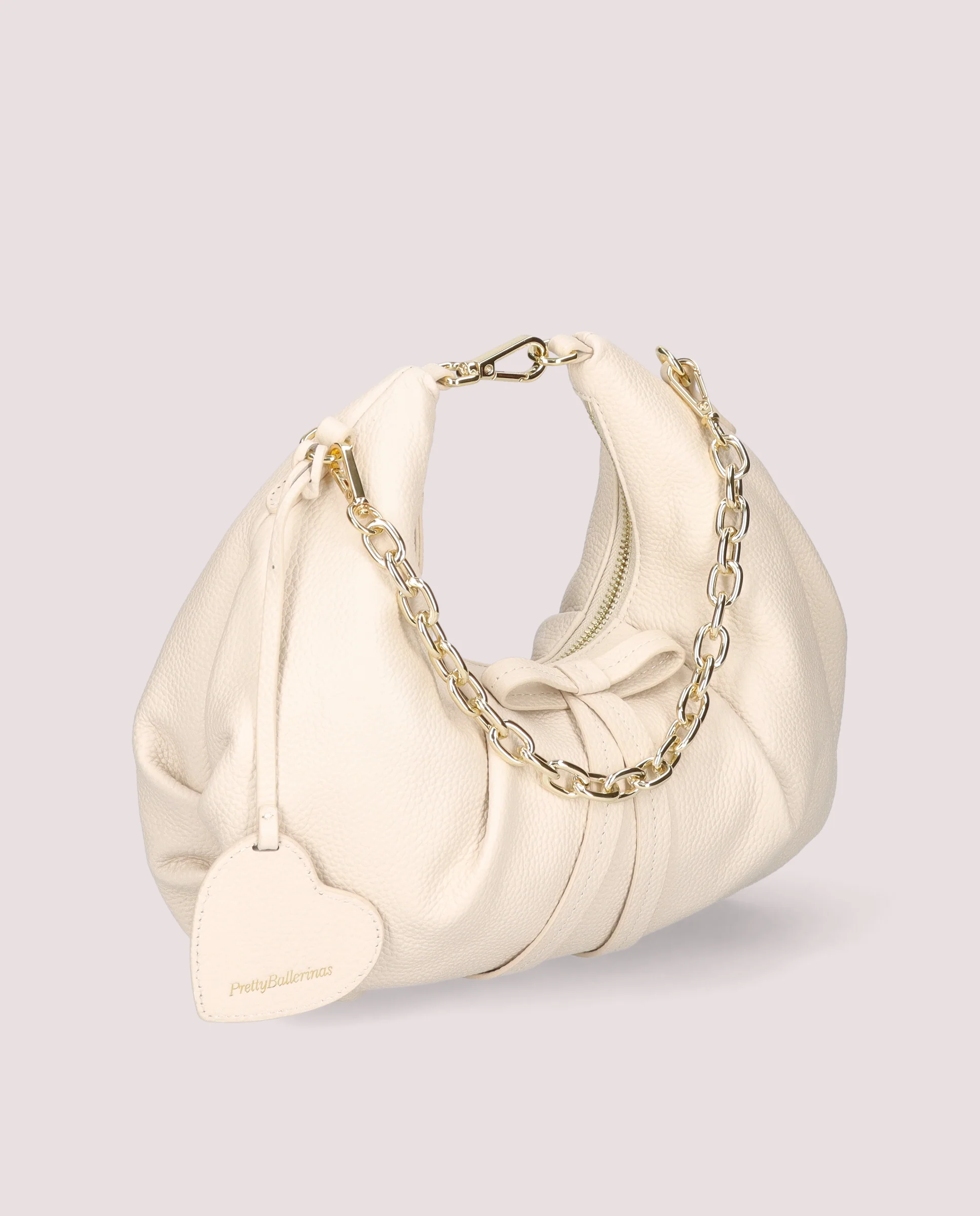 Bolso Ballerina en piel color marfil - Image 2