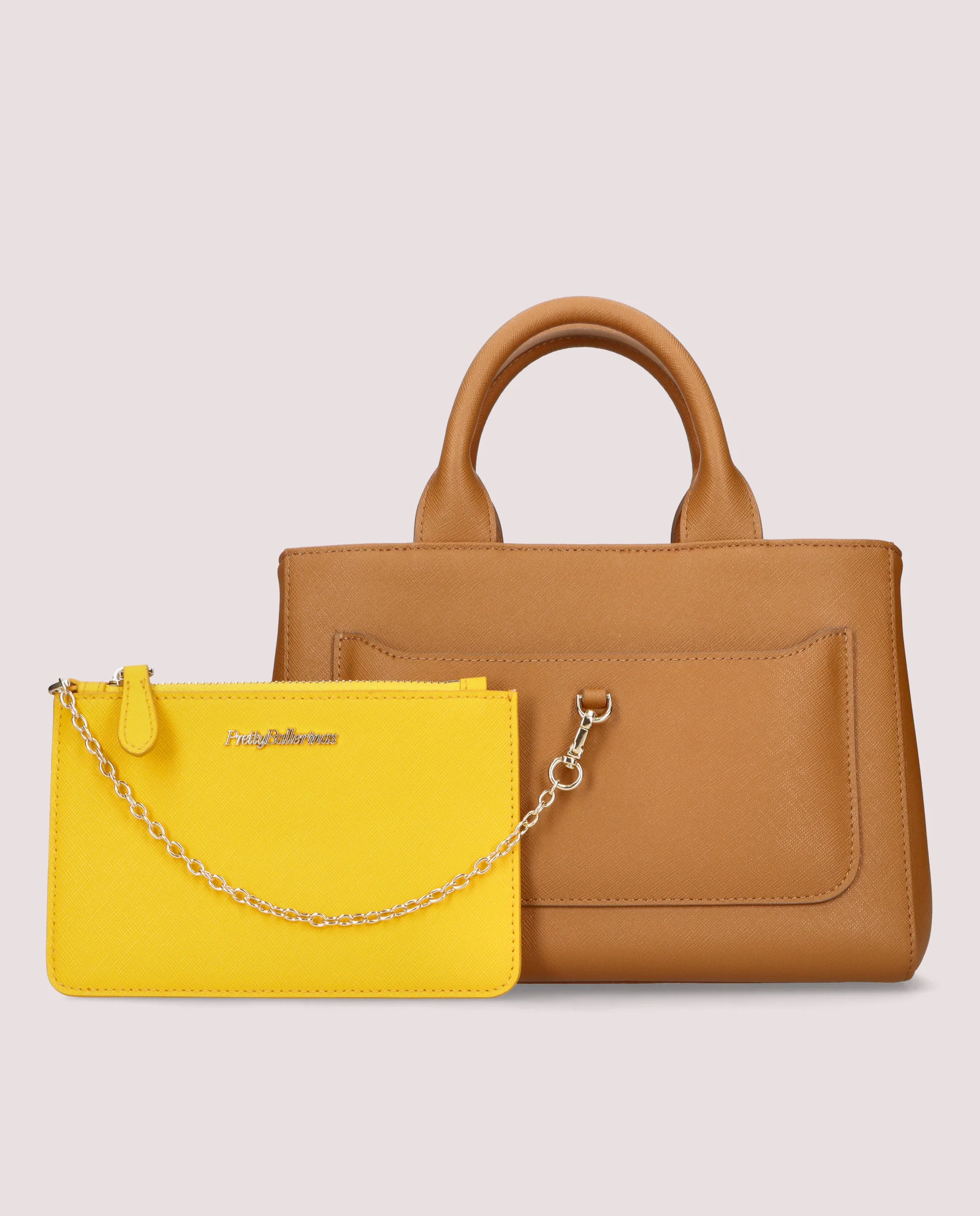 Bolso Pocket en piel color cuero - Image 5