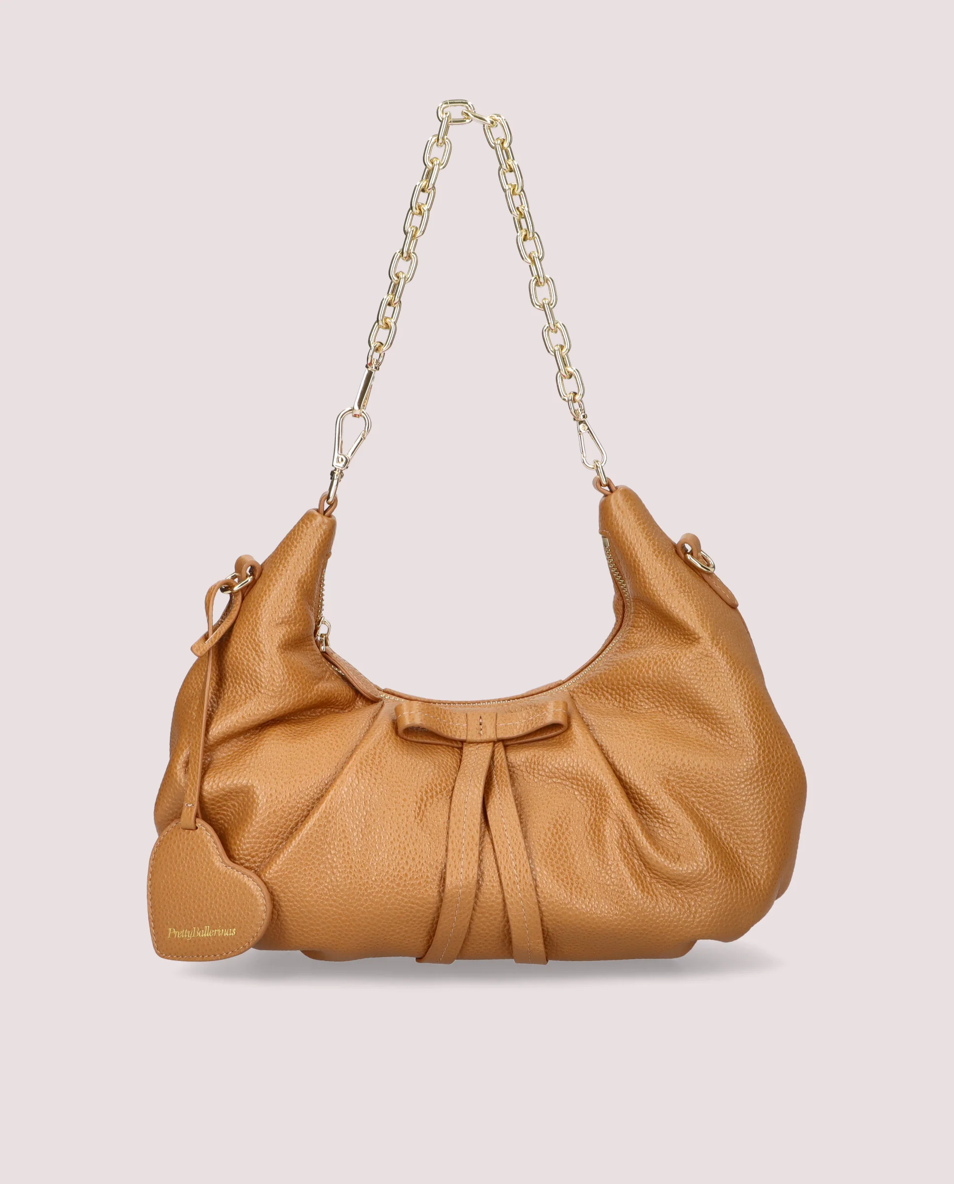 Bolso Ballerina en piel color cuero - Image 3