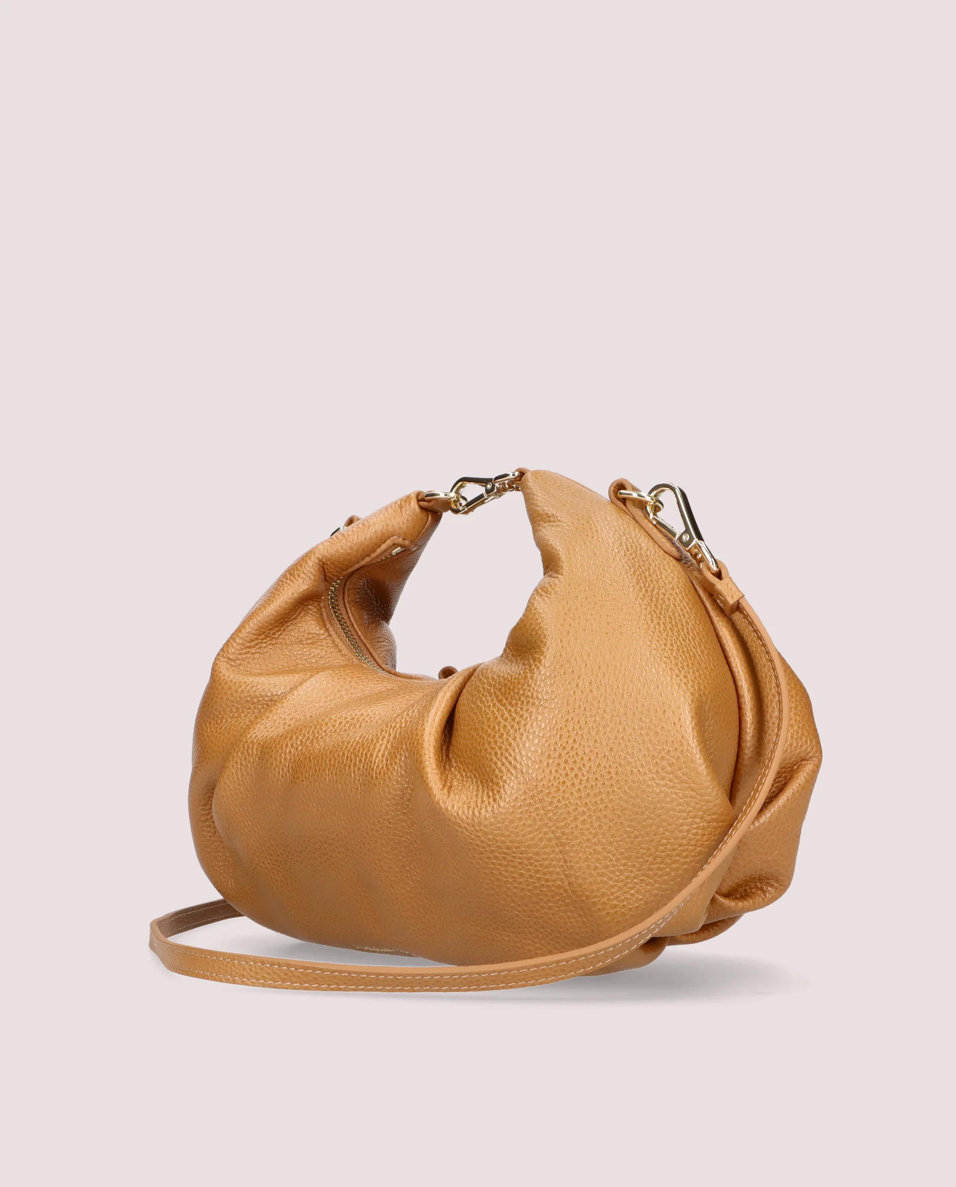 Bolso Ballerina en piel color cuero - Image 4