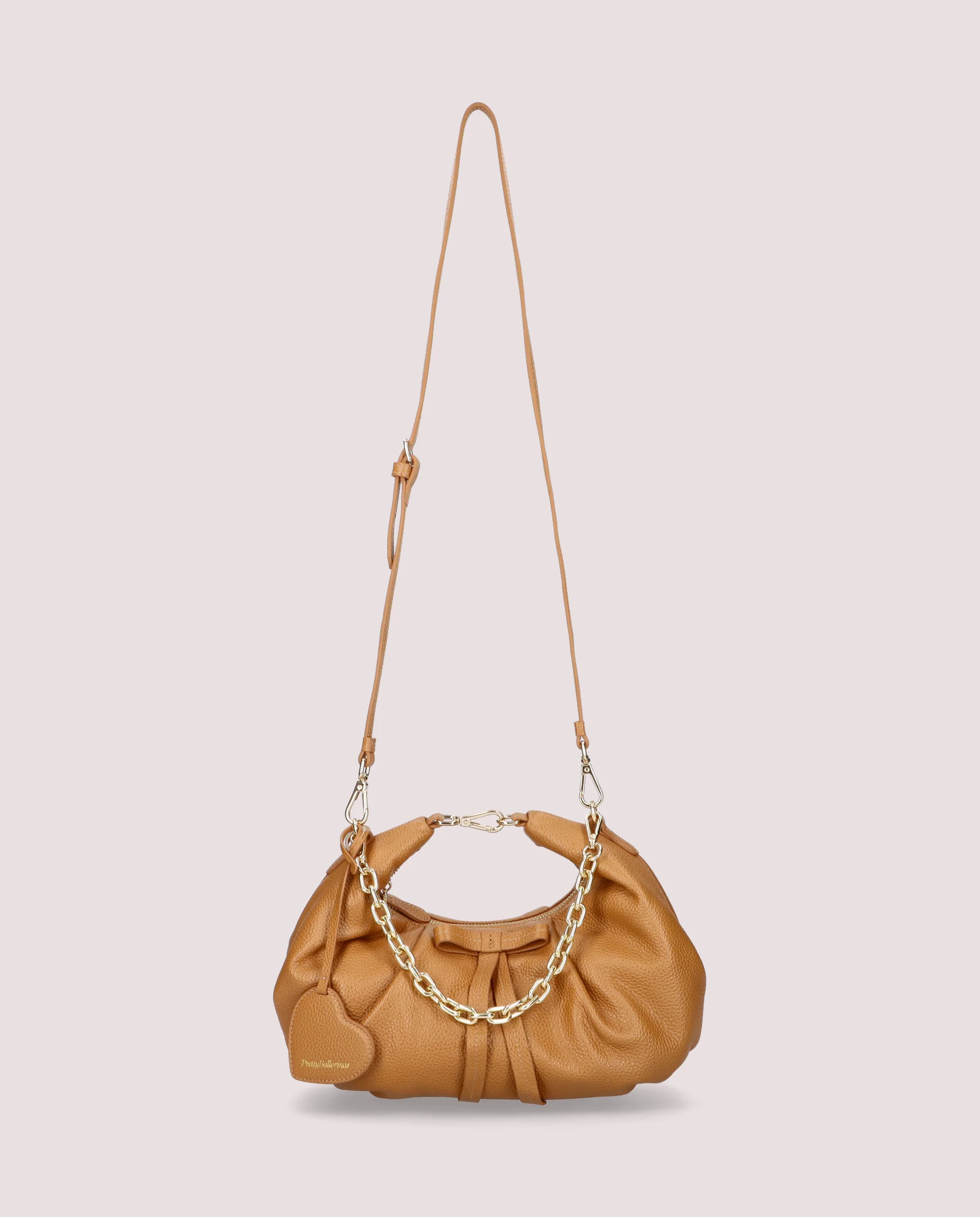 Bolso Ballerina en piel color cuero - Image 5