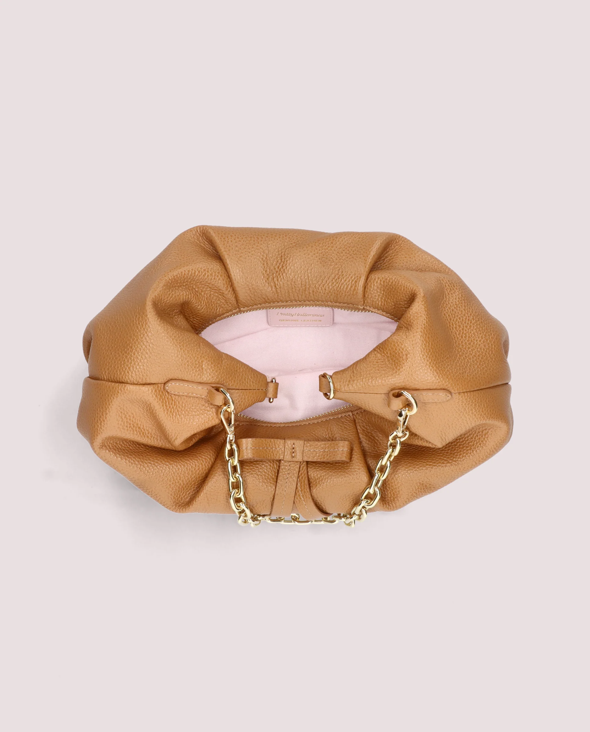 Bolso Ballerina en piel color cuero - Image 6