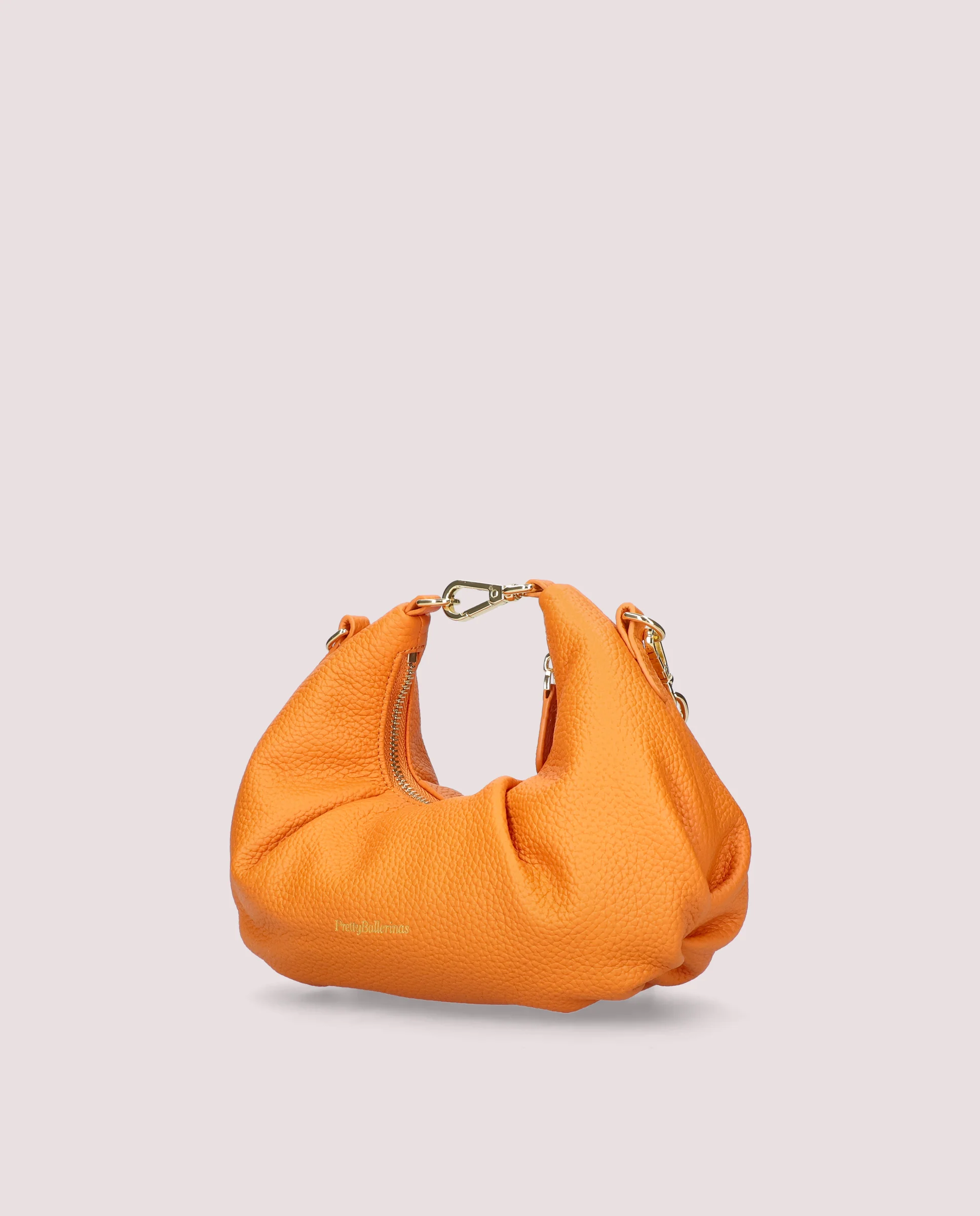 Bolso Mini Ballerina en piel naranja - Image 4
