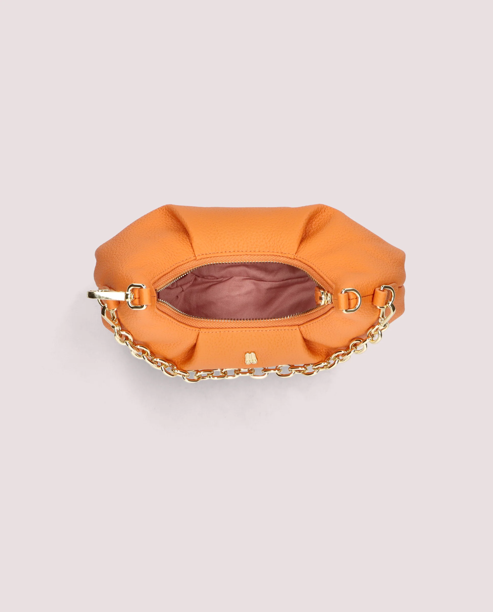 Bolso Mini Ballerina en piel naranja - Image 6