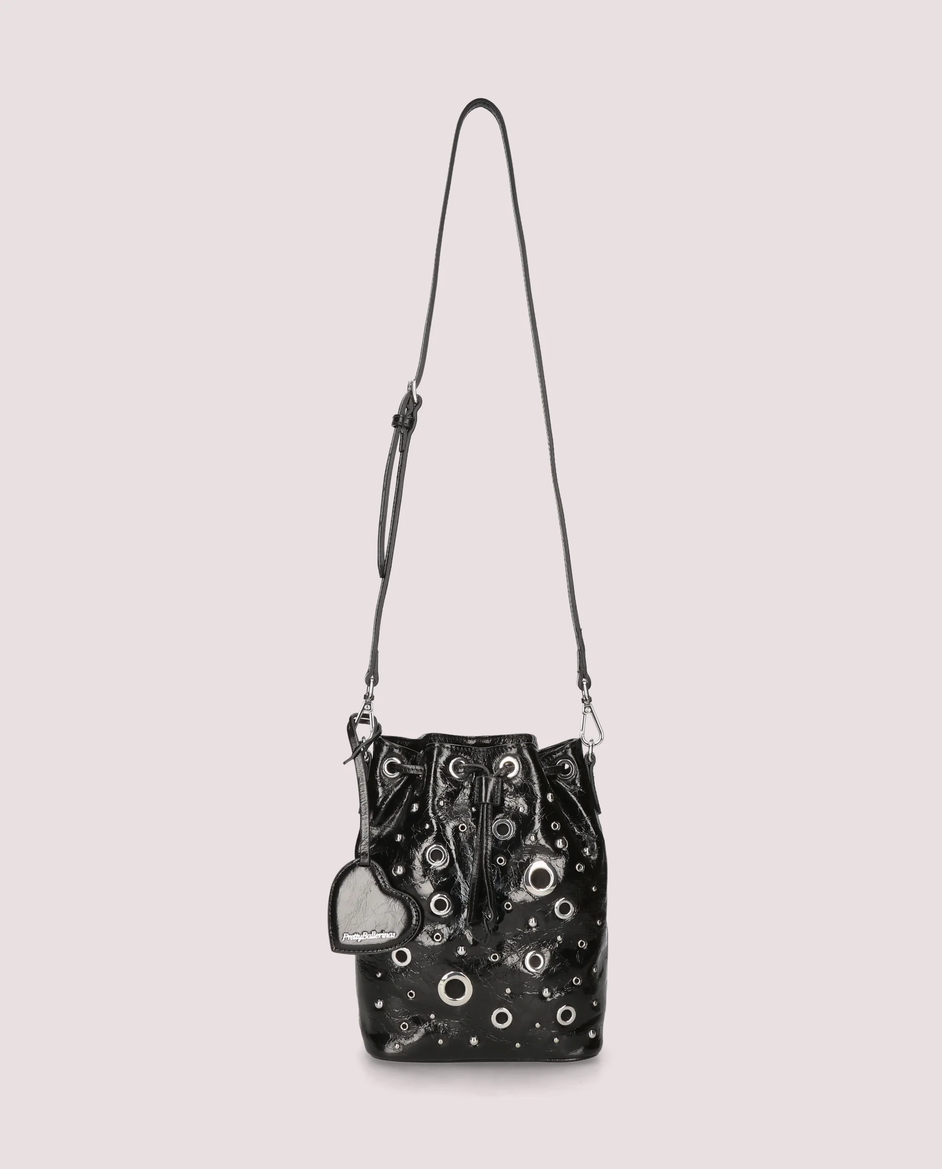 Bolso Cesta Ballerina en piel negra - Image 3