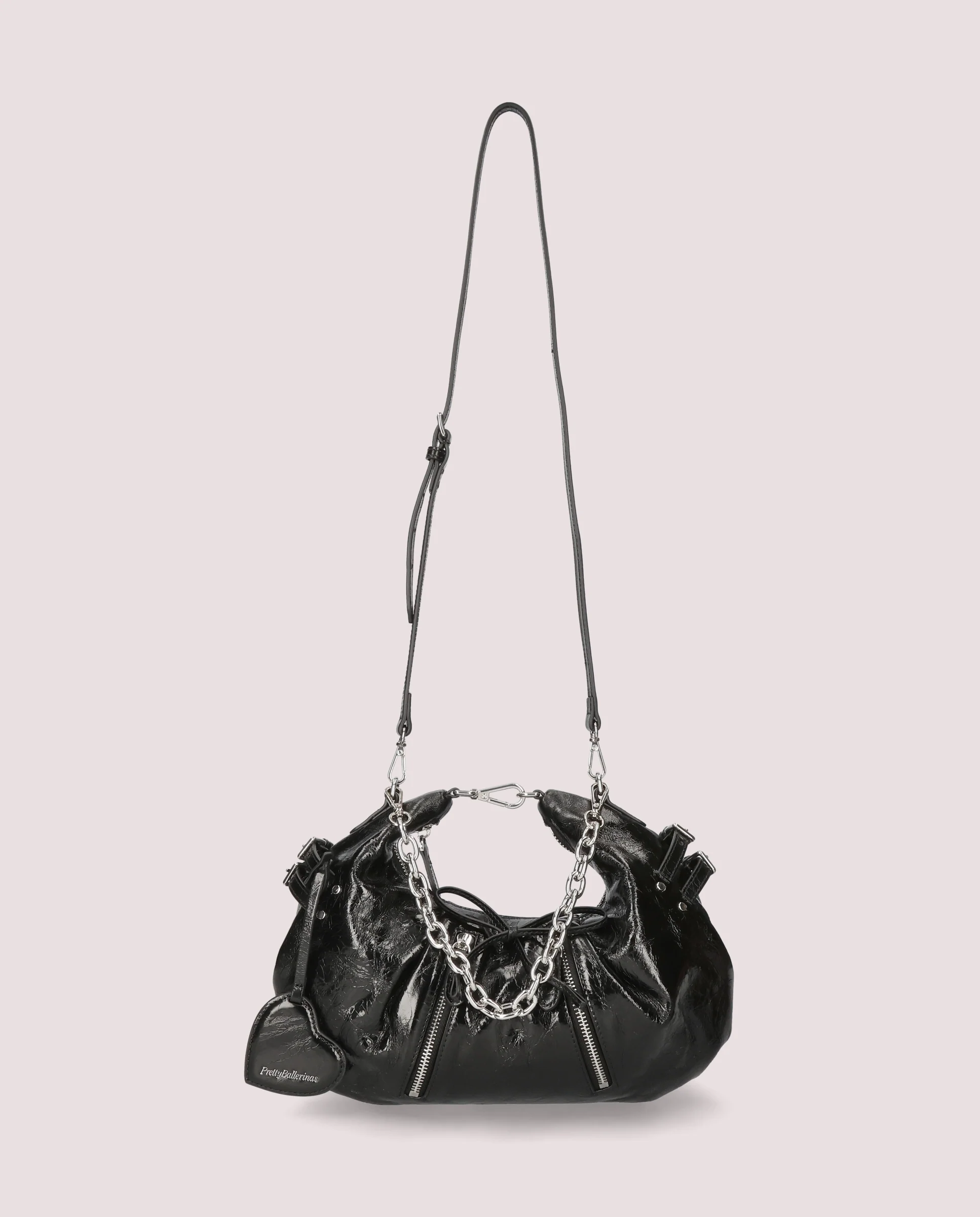 Bolso Ballerina en piel negra - Image 3