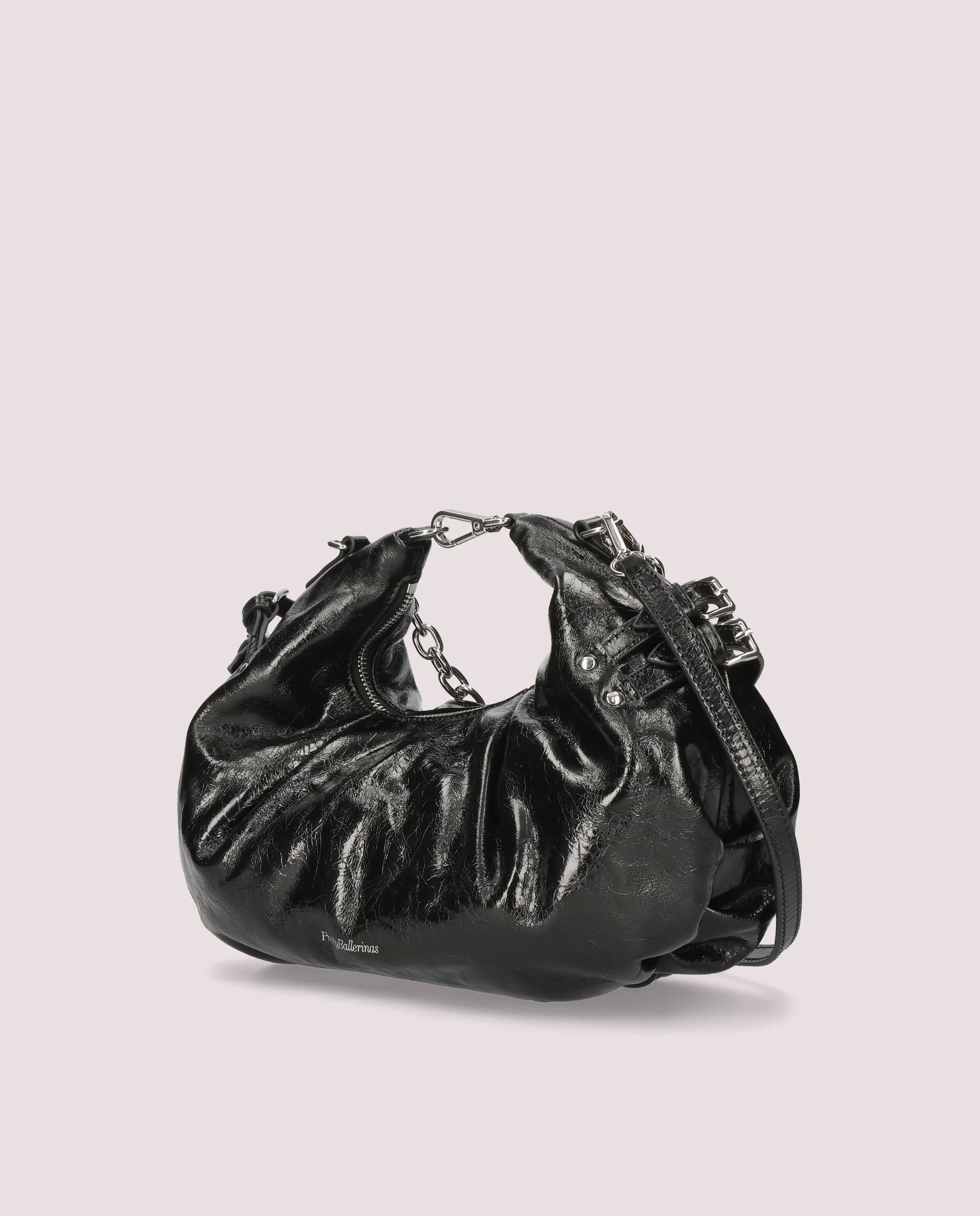 Bolso Ballerina en piel negra - Image 4