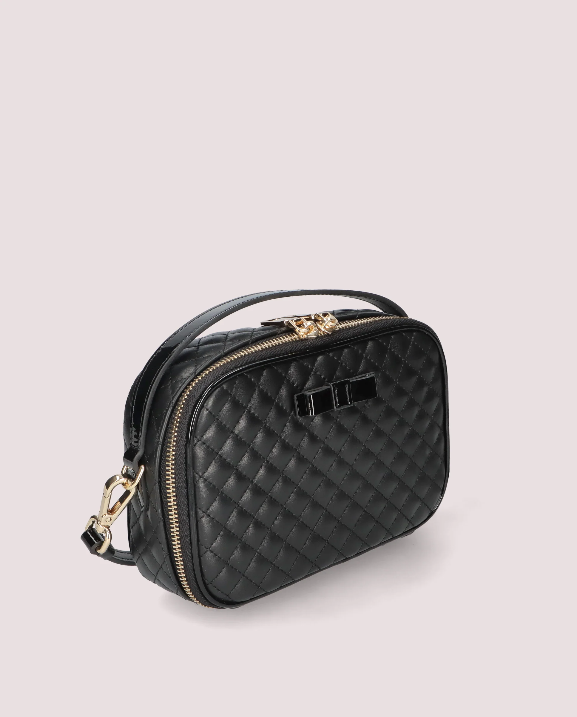 Bolso Ginza en piel negra acolchada - Image 2