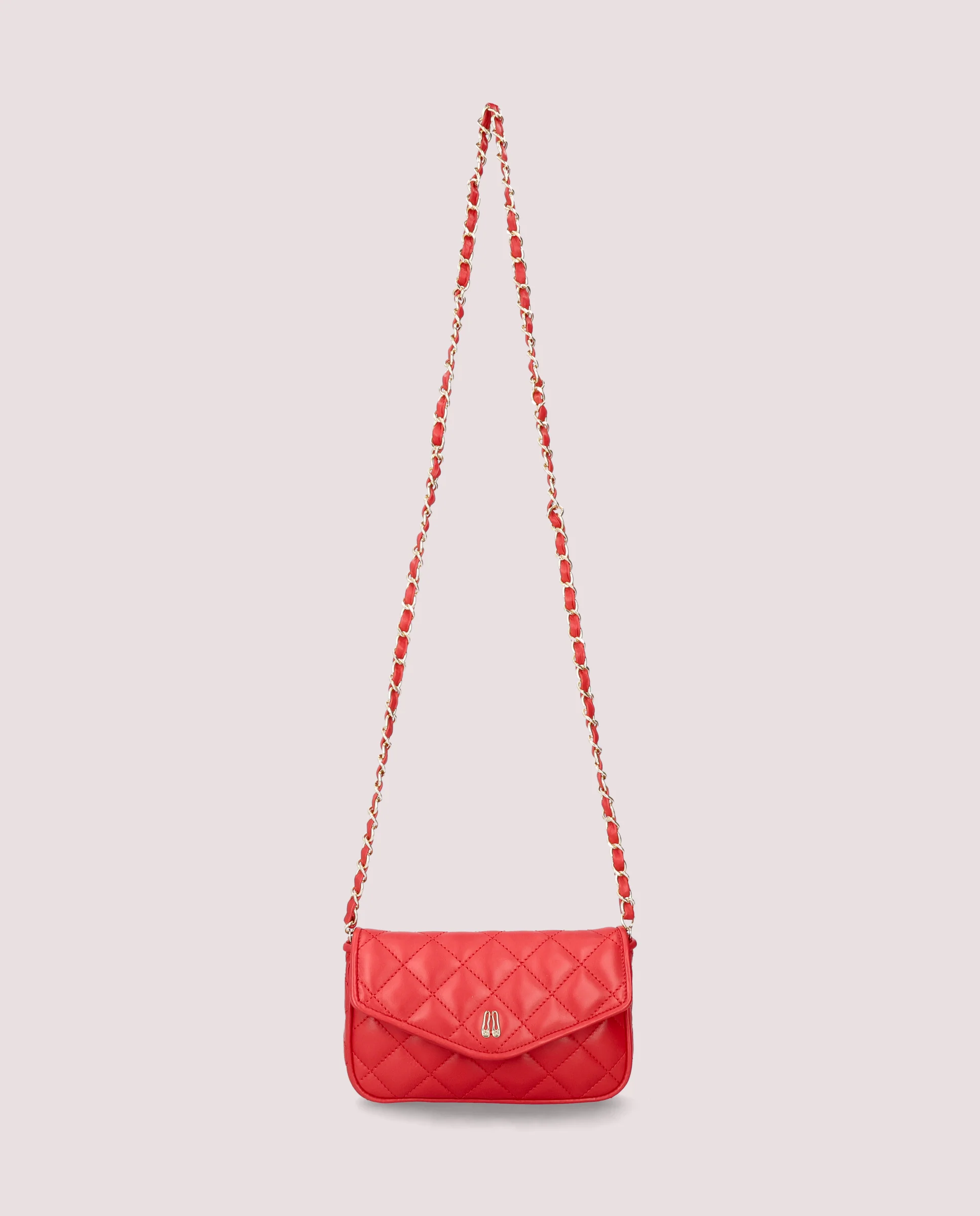 Bolso en piel color rojo - Image 3