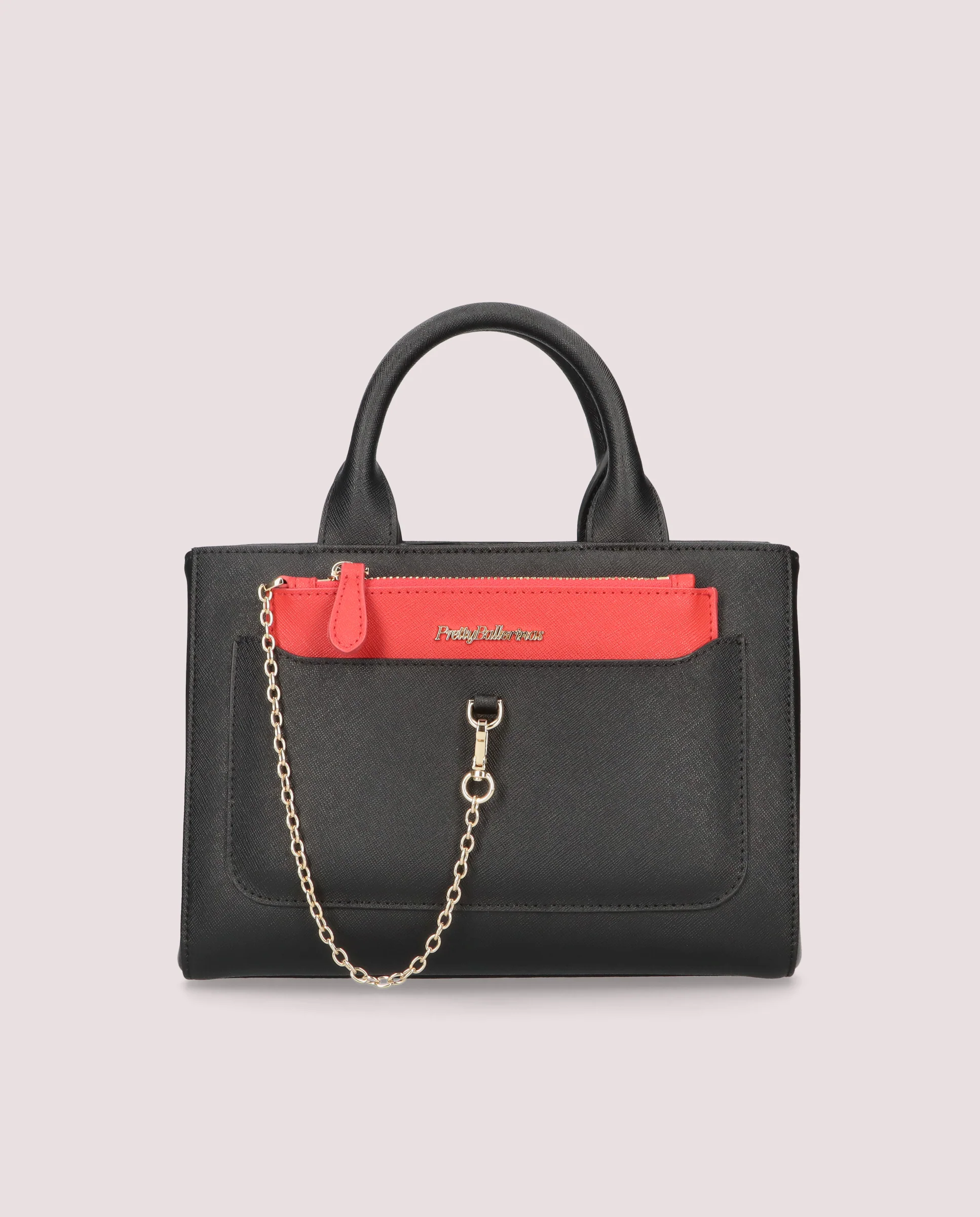 Bolso Pocket en piel negra