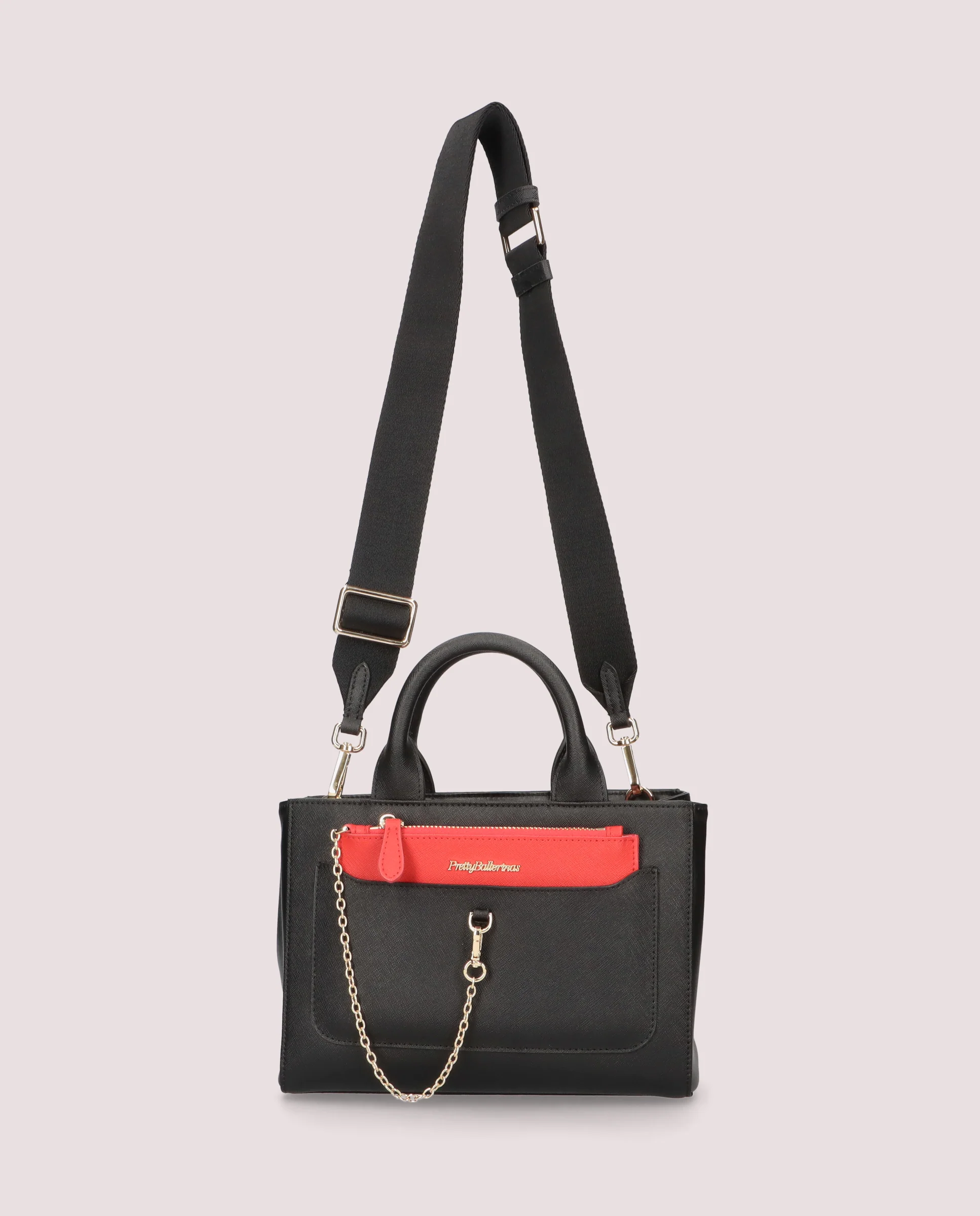 Bolso Pocket en piel negra - Image 3