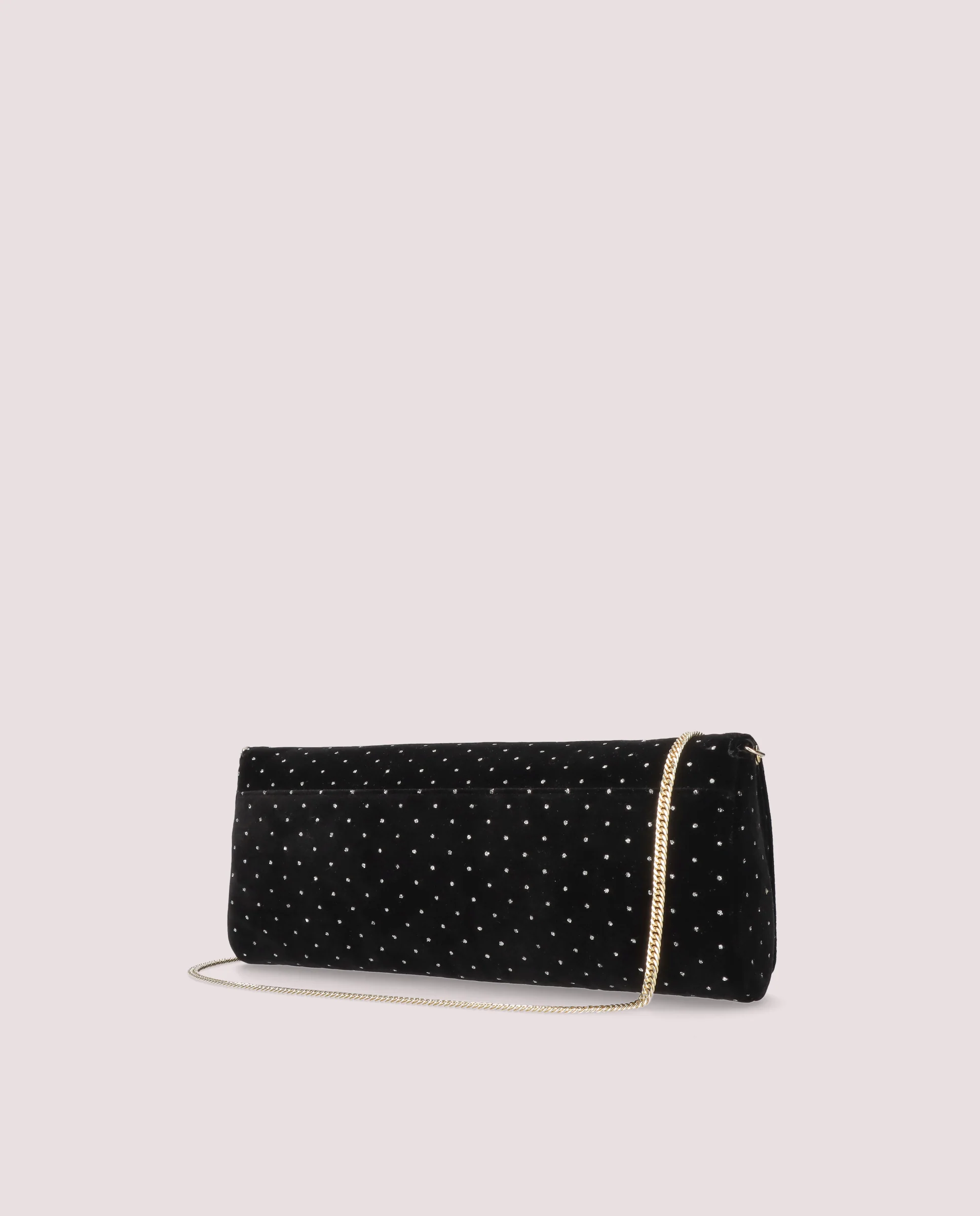 Bolso de mano en terciopelo negro - Image 4