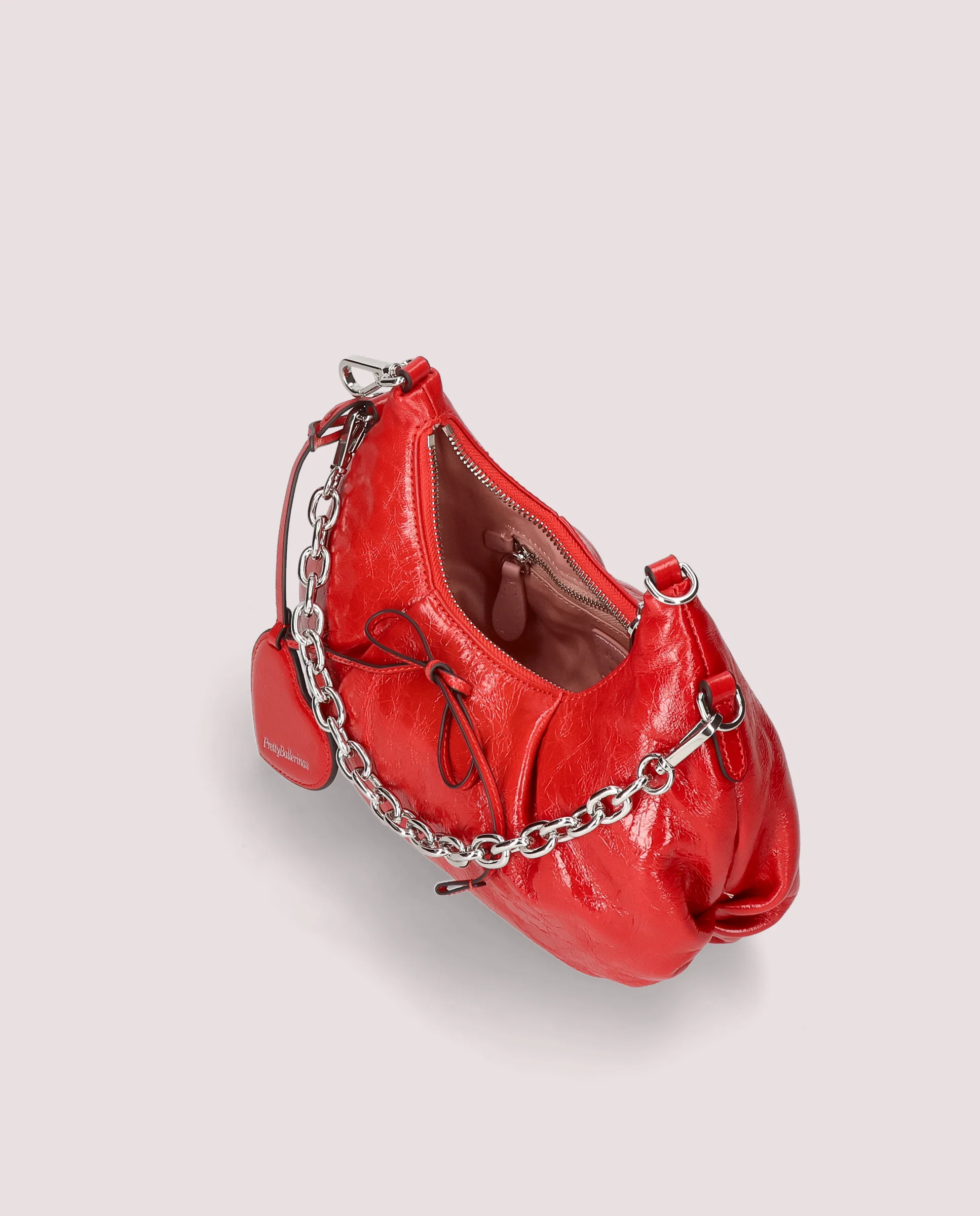 Bolso Mini Ballerina en charol rojo - Image 6