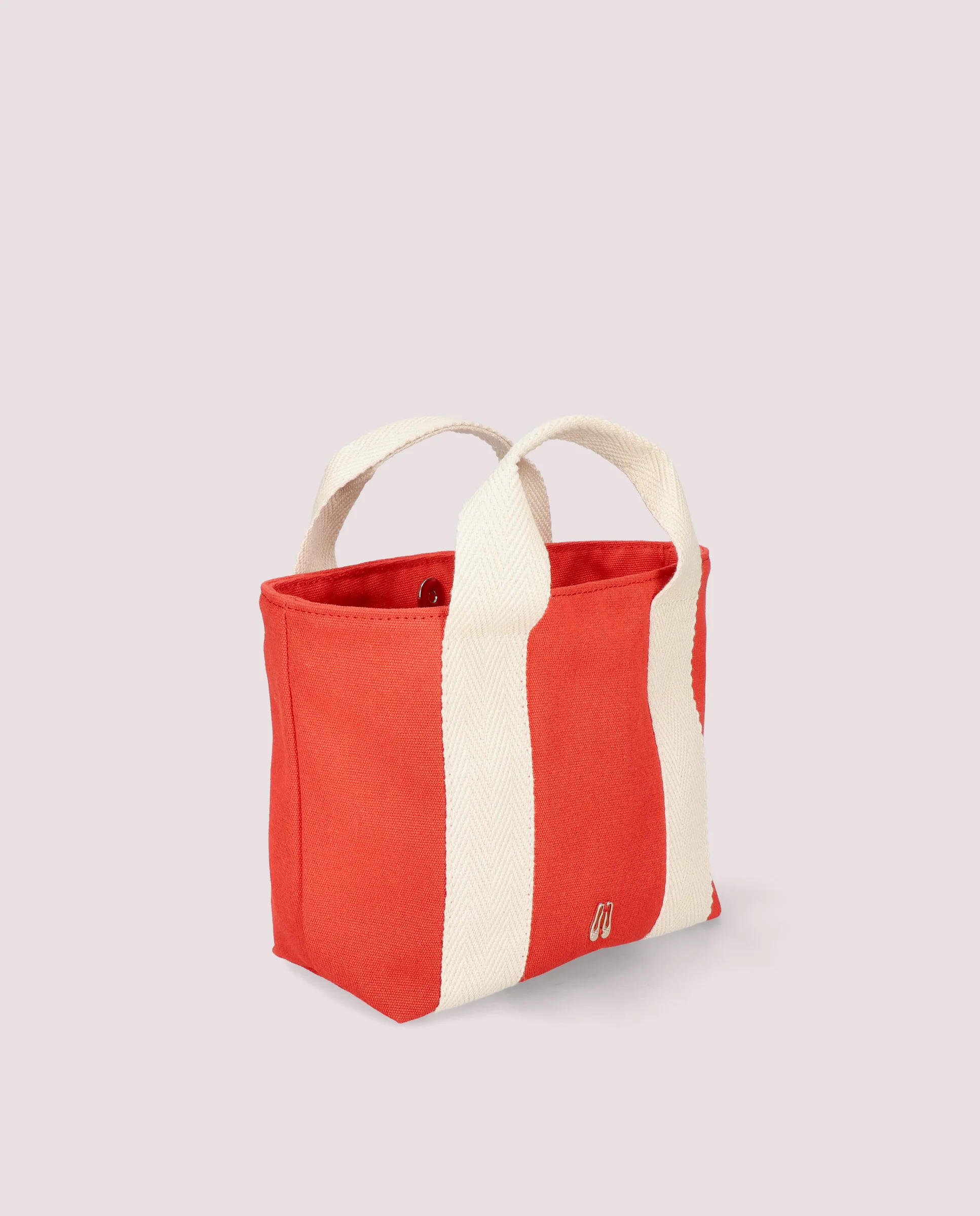 Bolso tote en lona color rojo - Image 2