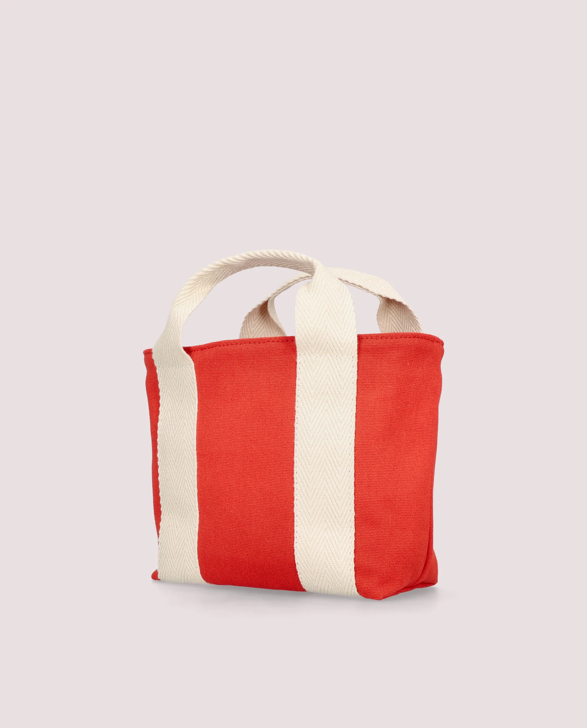 Bolso tote en lona color rojo - Image 4