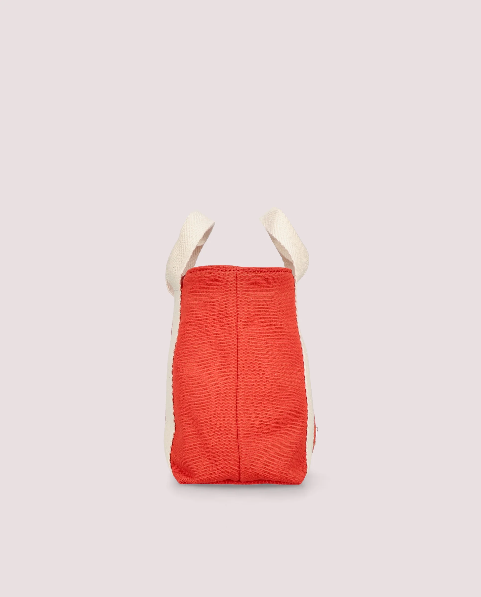 Bolso tote en lona color rojo - Image 5