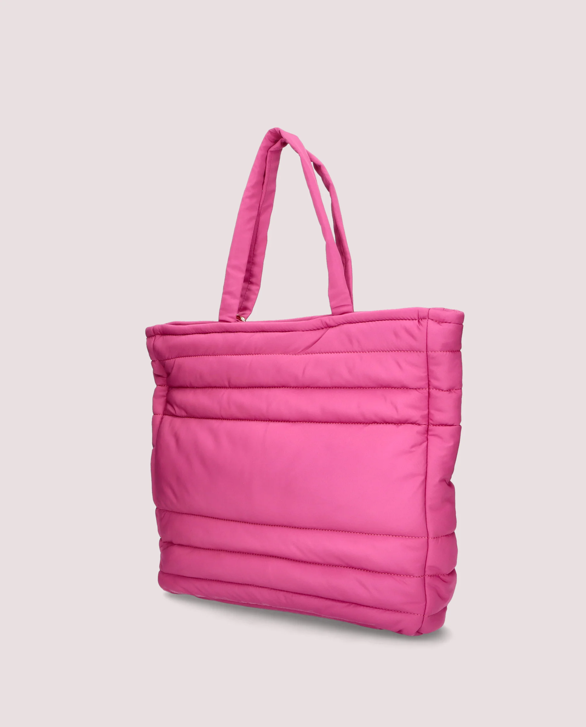 Bolso Shopper en tejido rosa - Image 3