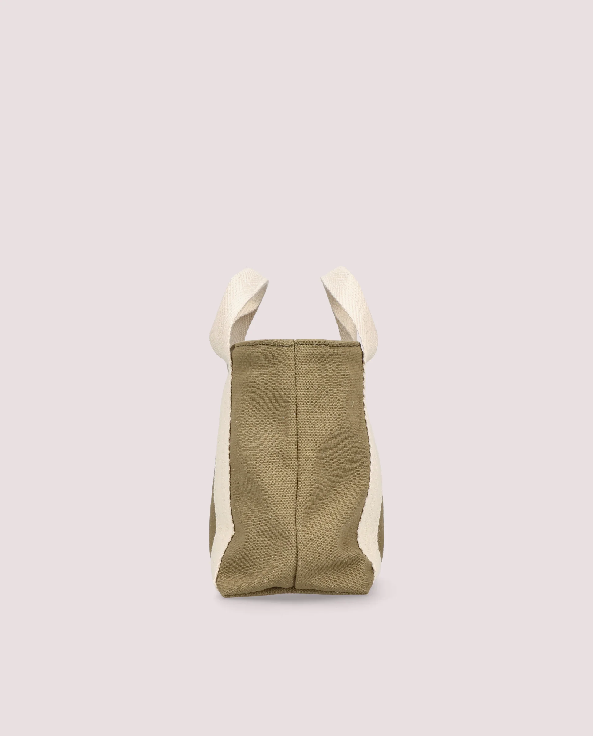 Bolso tote en lona color caqui - Image 5