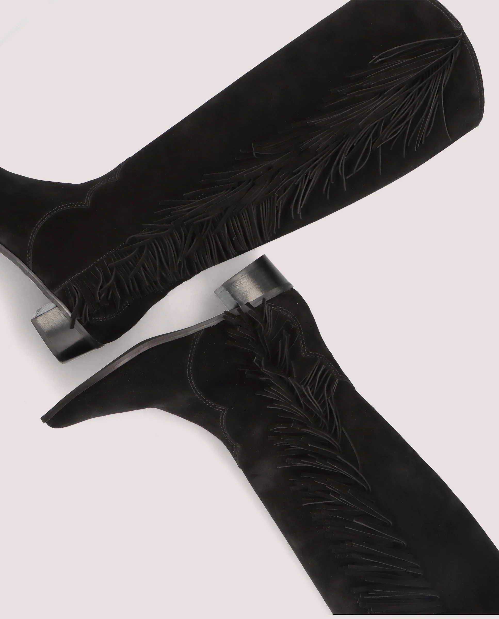 Botas Kendall Negros Ante - Image 4