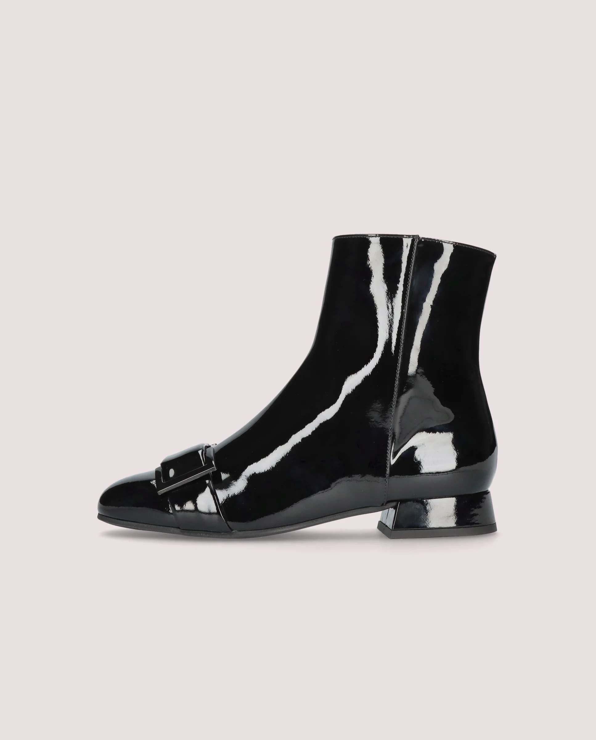 Botines Sagira Negros Charol - Image 3