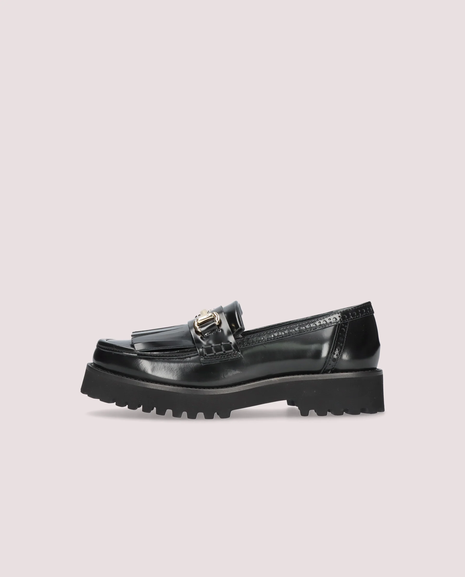 Loafers Ashley Negros Piel - Image 3