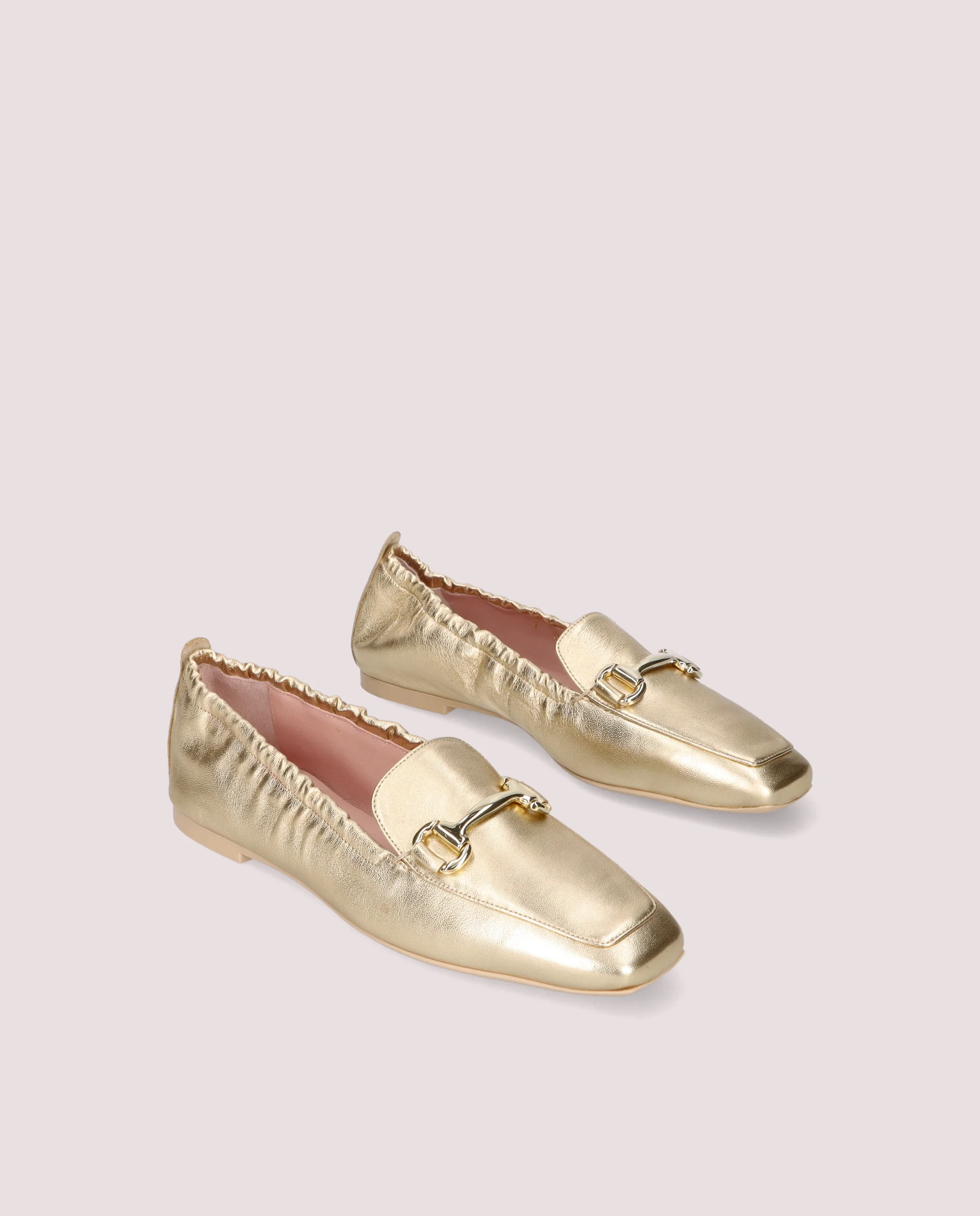 Loafers Camille Dorados Pieles metalizadas