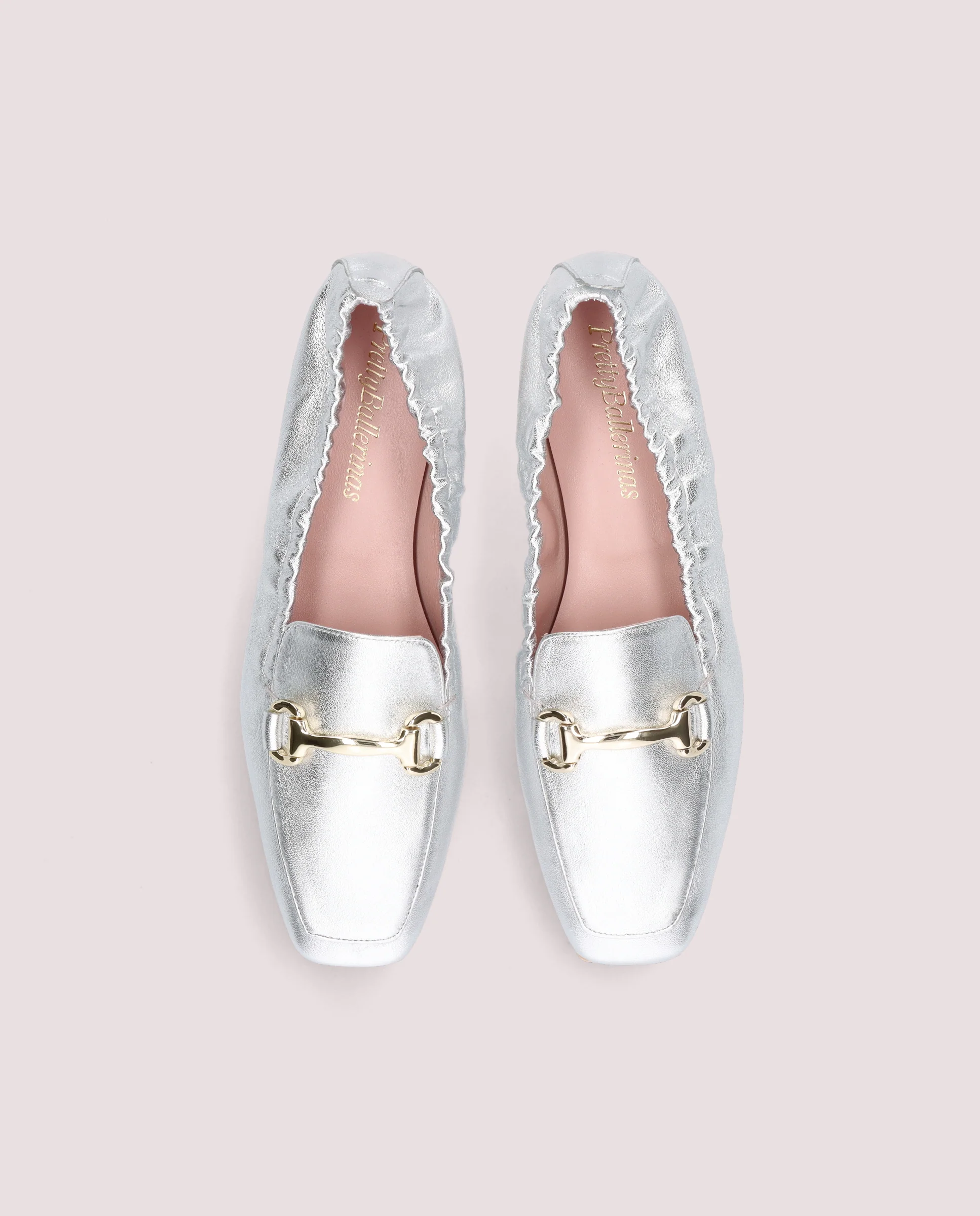 Loafers Camille Plateados Pieles metalizadas - Image 2