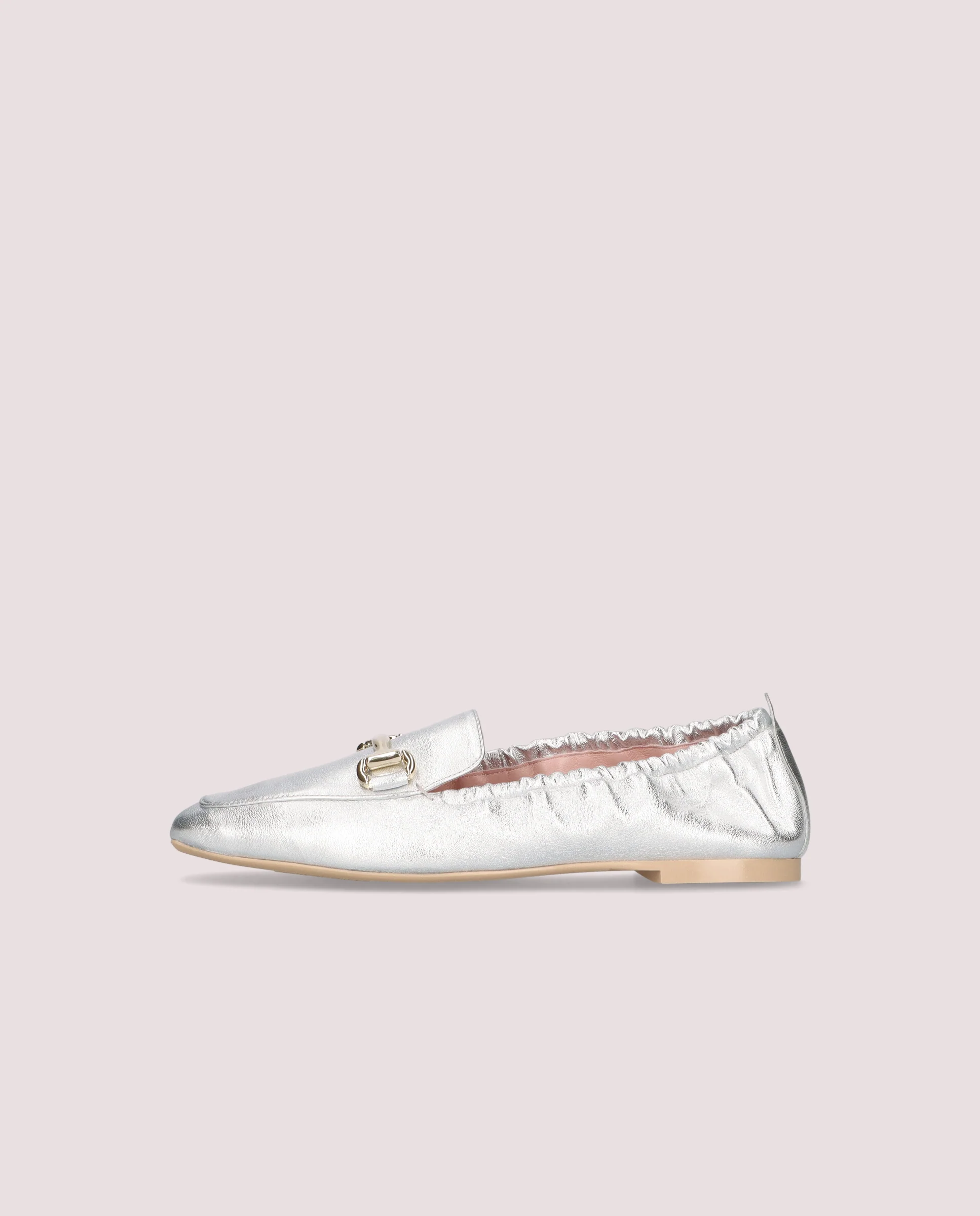 Loafers Camille Plateados Pieles metalizadas - Image 3