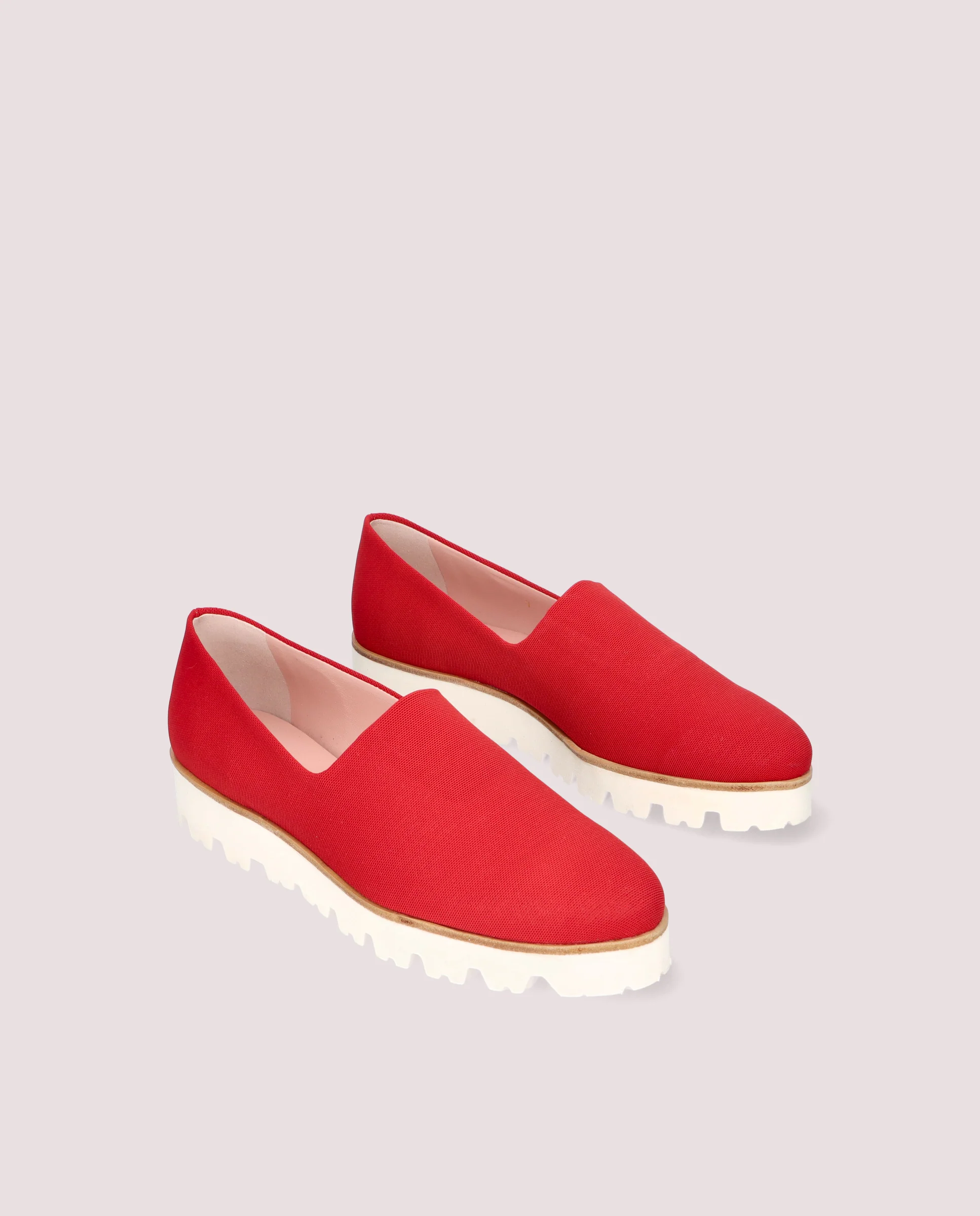 Loafers Charlize Rojos Tejidos