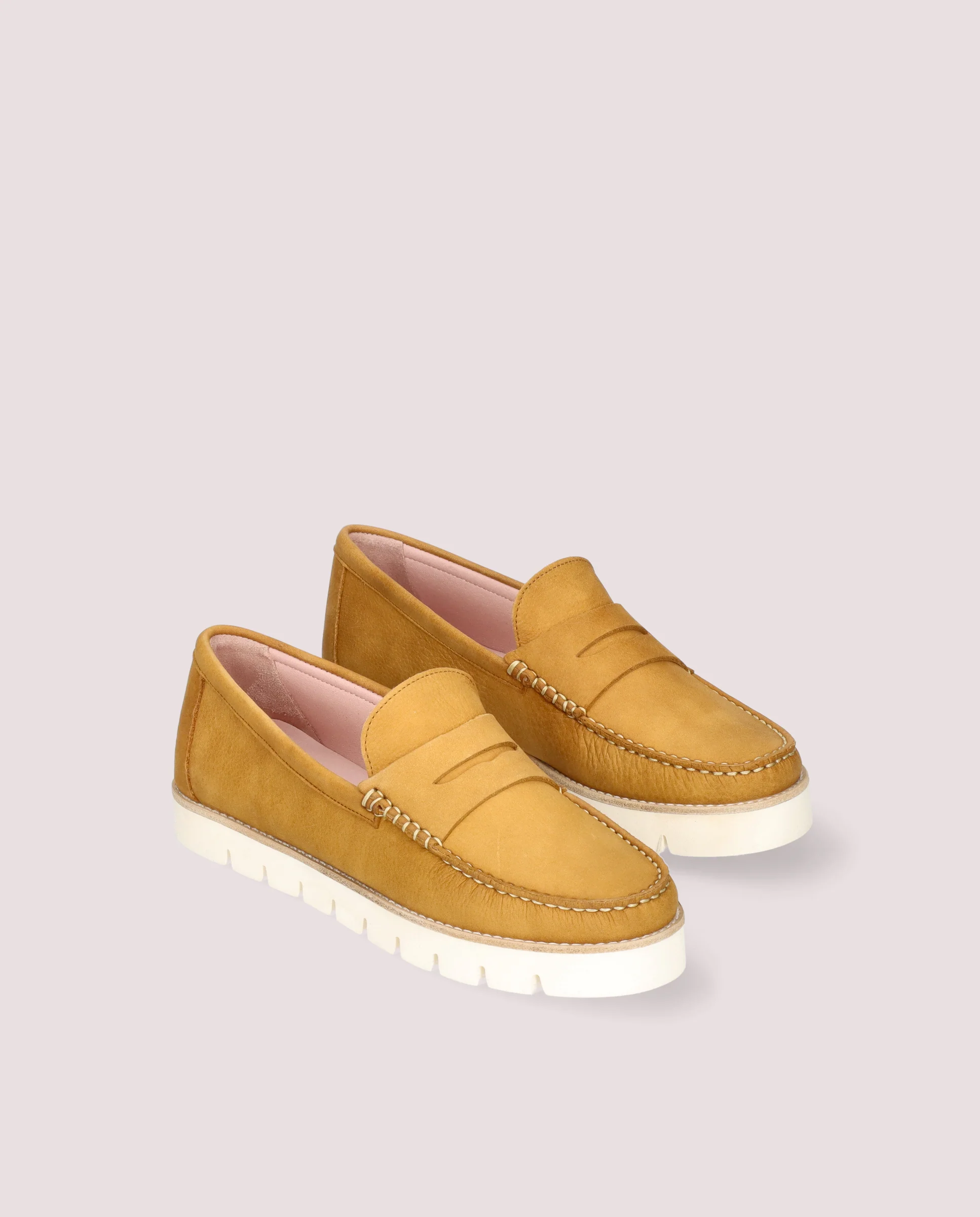 Mocasines Josephine Marrones Piel