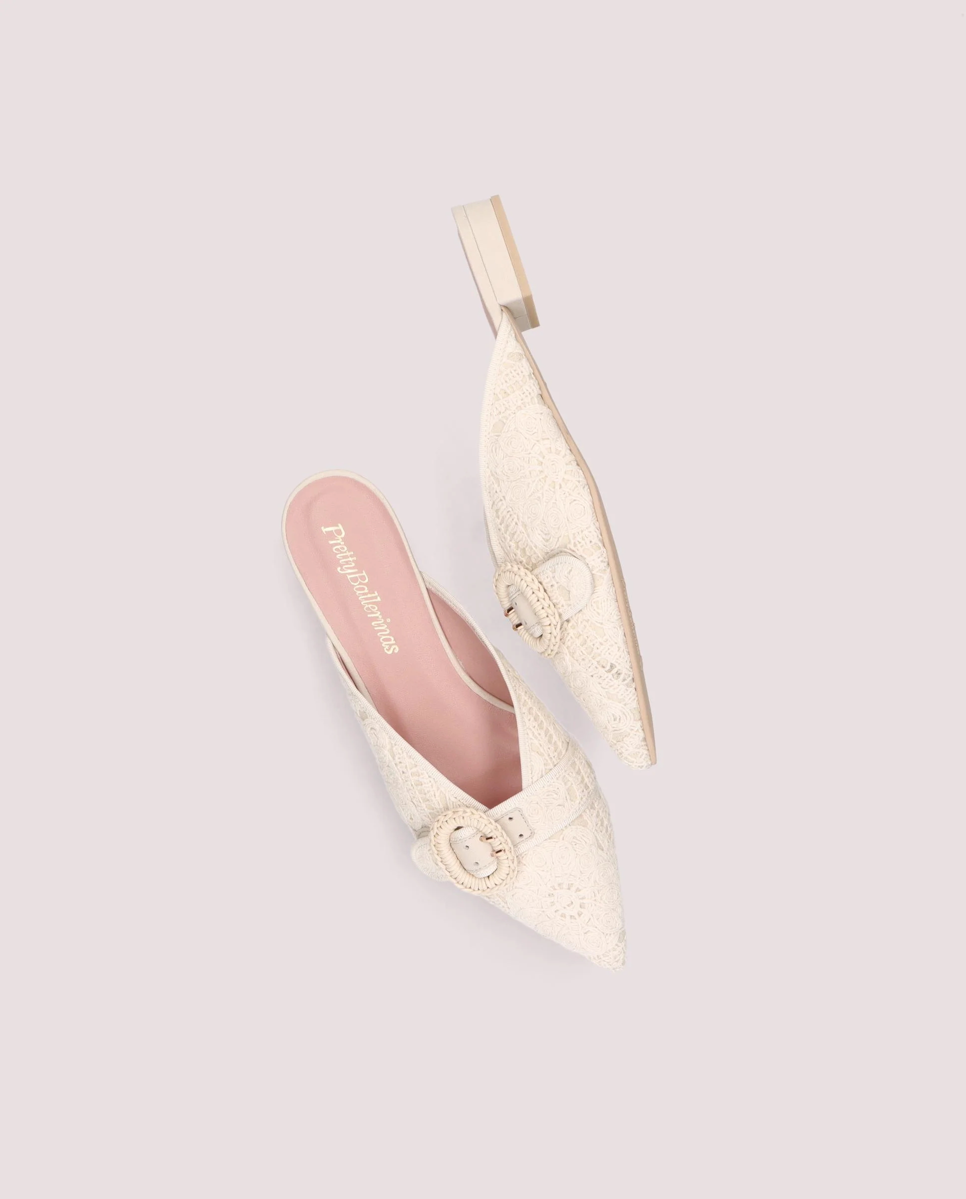 Mules Clementine Beiges Tejidos - Image 5