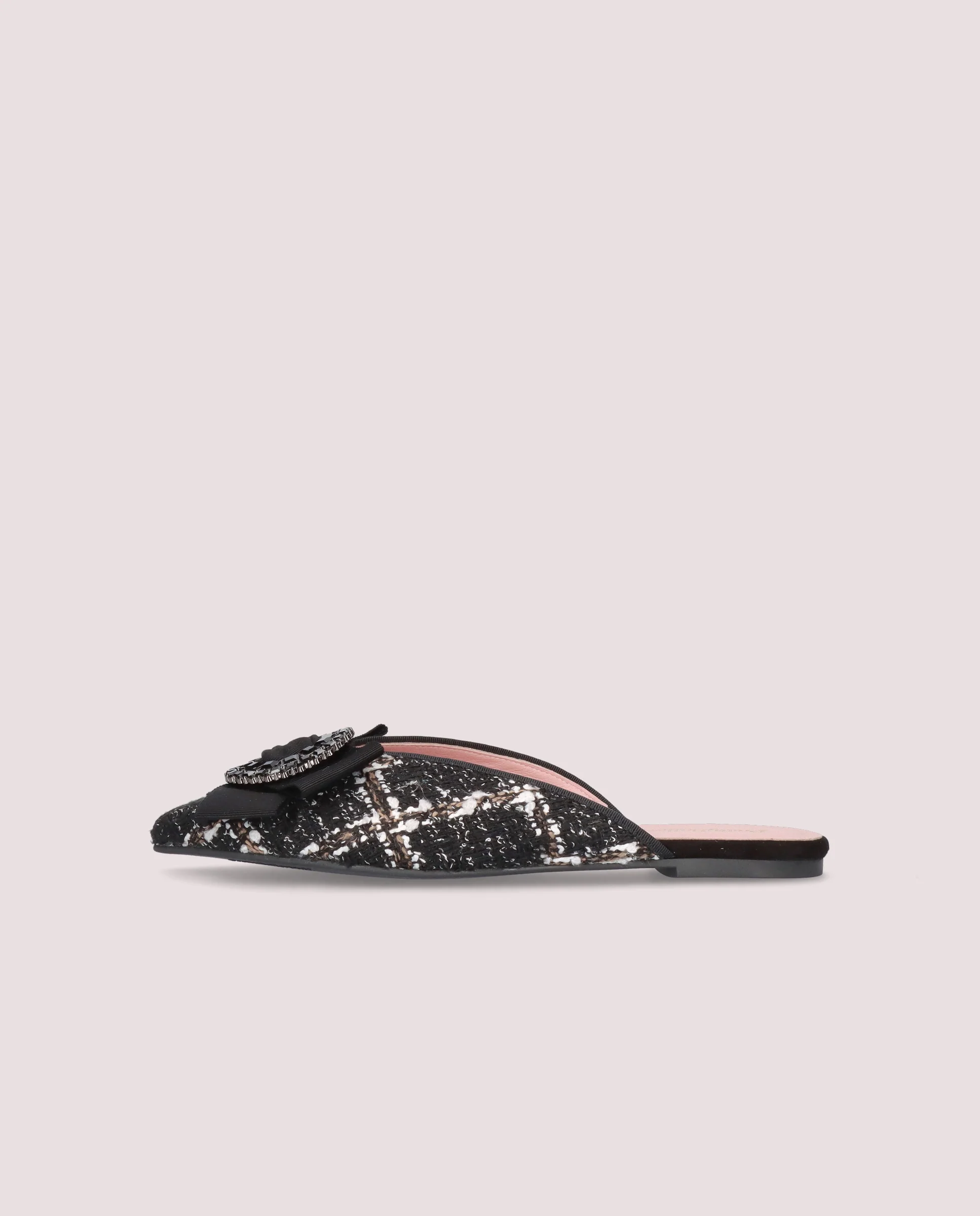 Mules Ella Negros Tejidos - Image 3