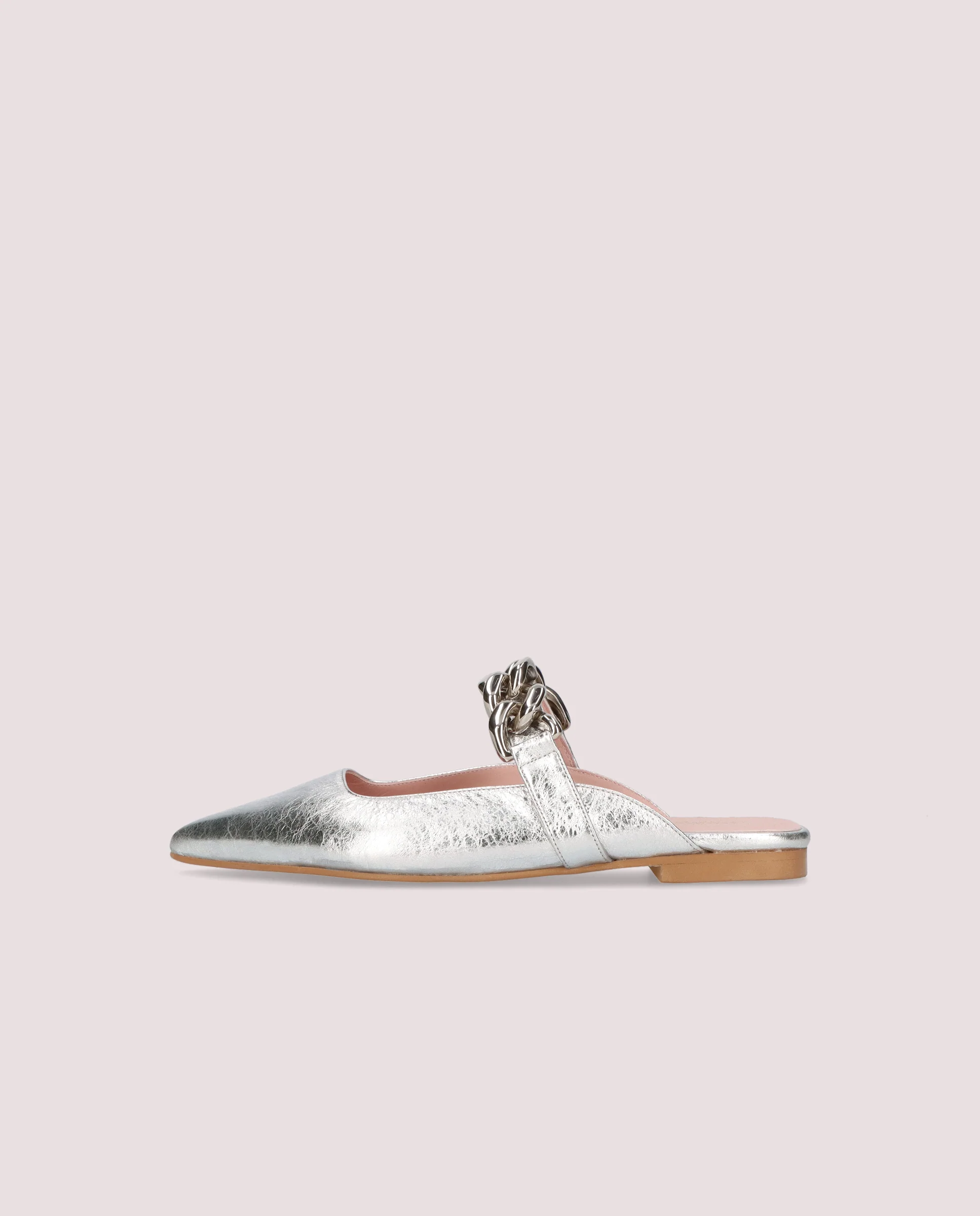 Mules Yvette Plateados Pieles metalizadas - Image 3