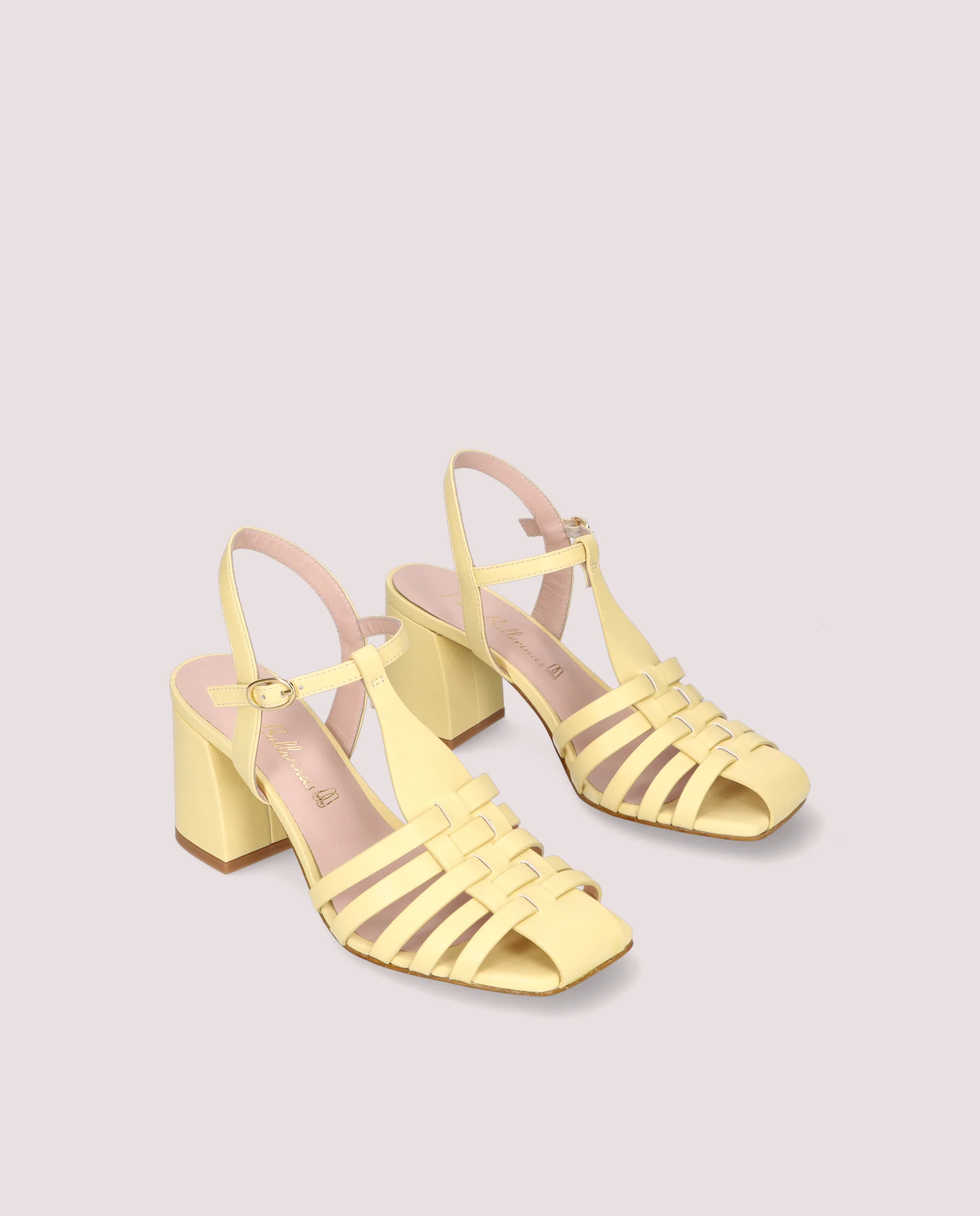 Sandalias Amanda Amarillos Piel