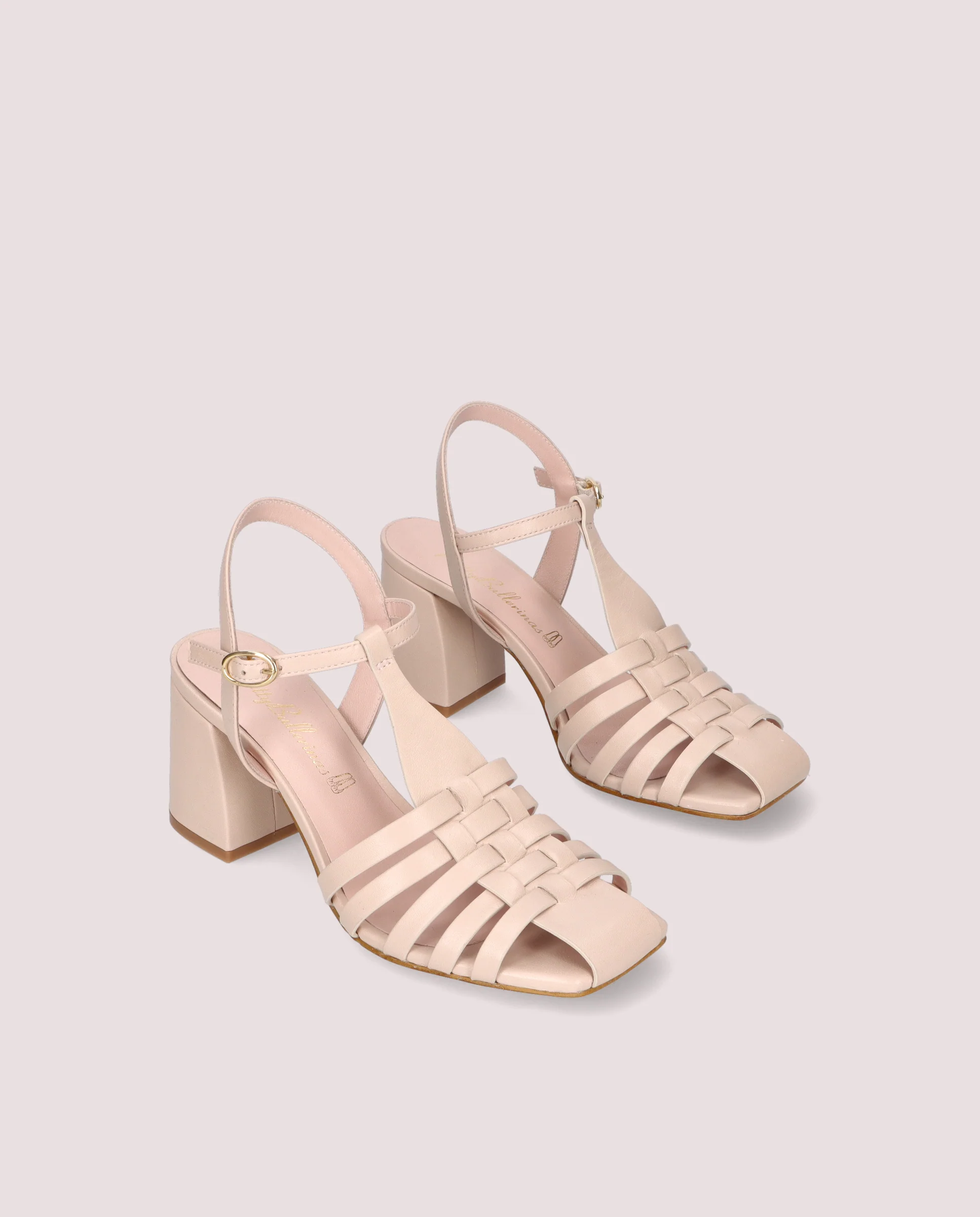 Sandalias Amanda Rosas Piel