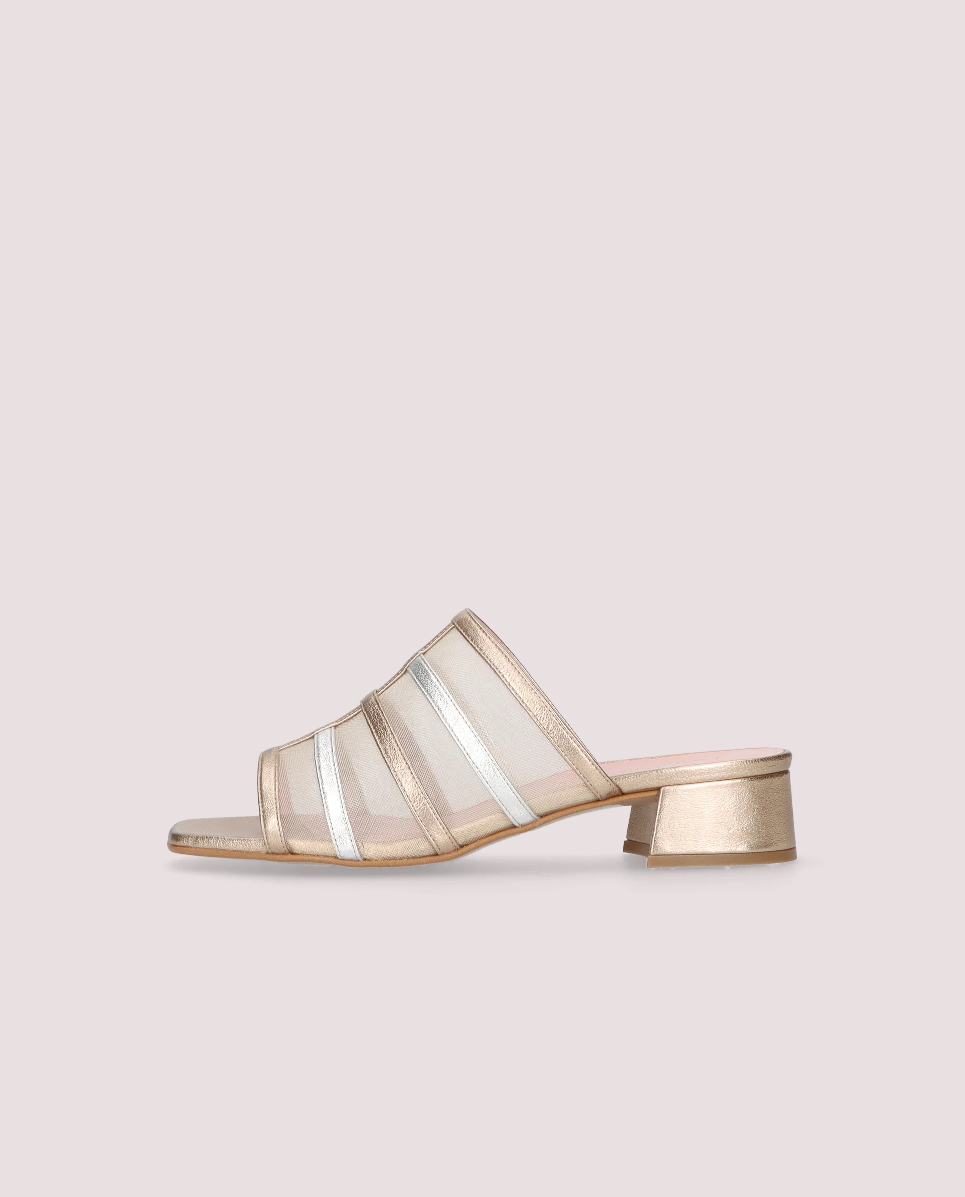 Sandalias Cannes Dorados Pieles metalizadas - Image 3