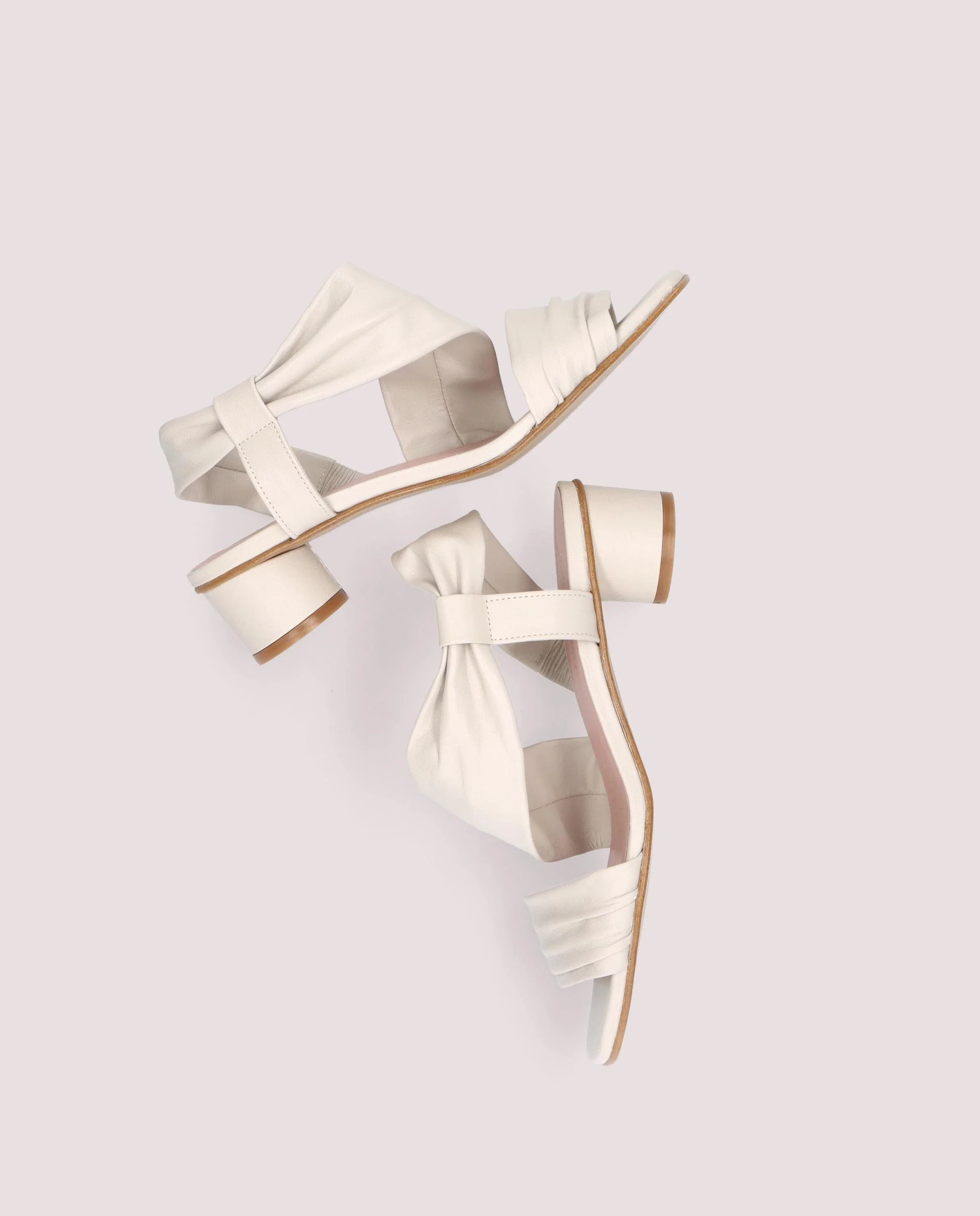 Sandalias François Blancos Piel - Image 4