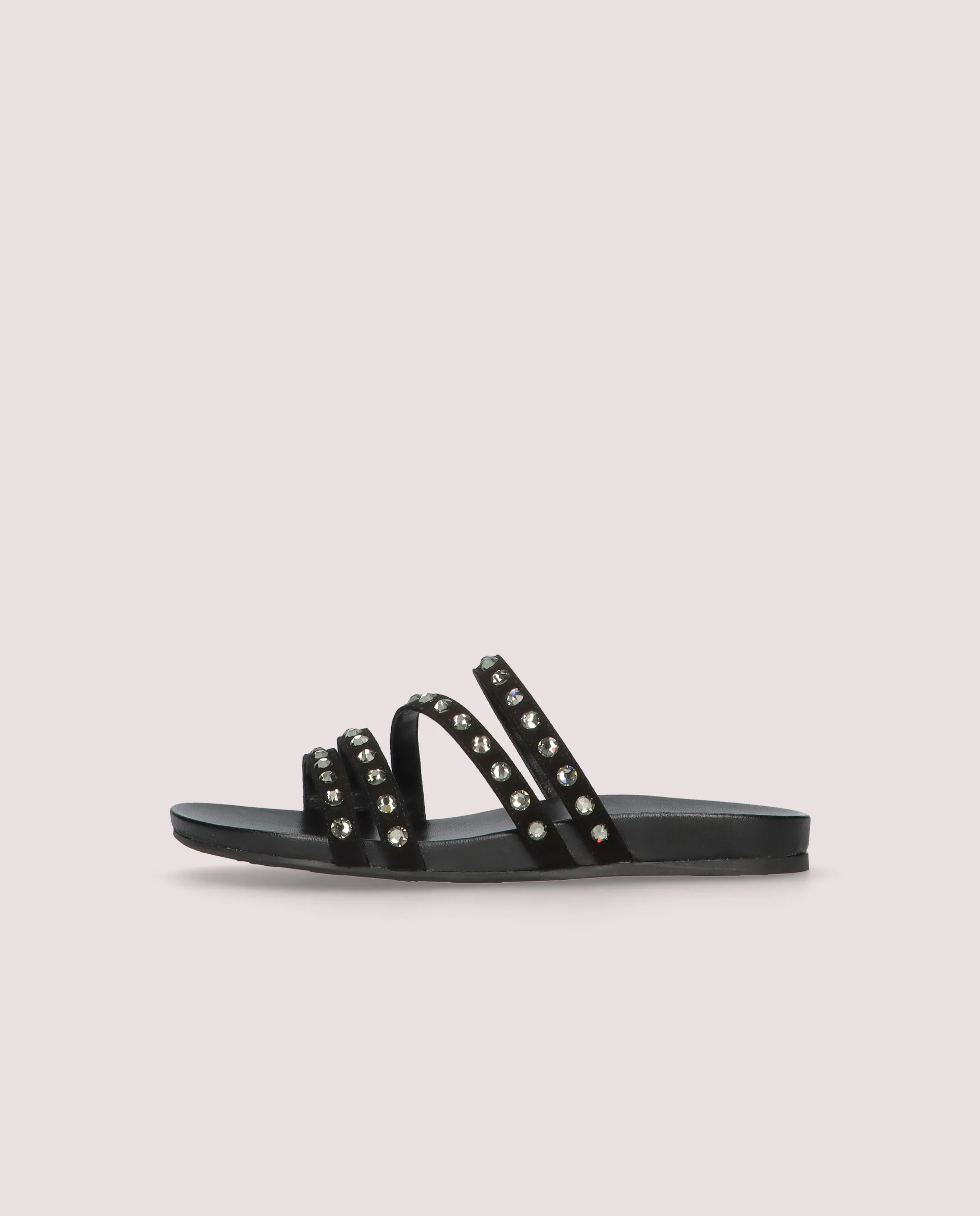 Sandalias Ivy Negros Ante - Image 3