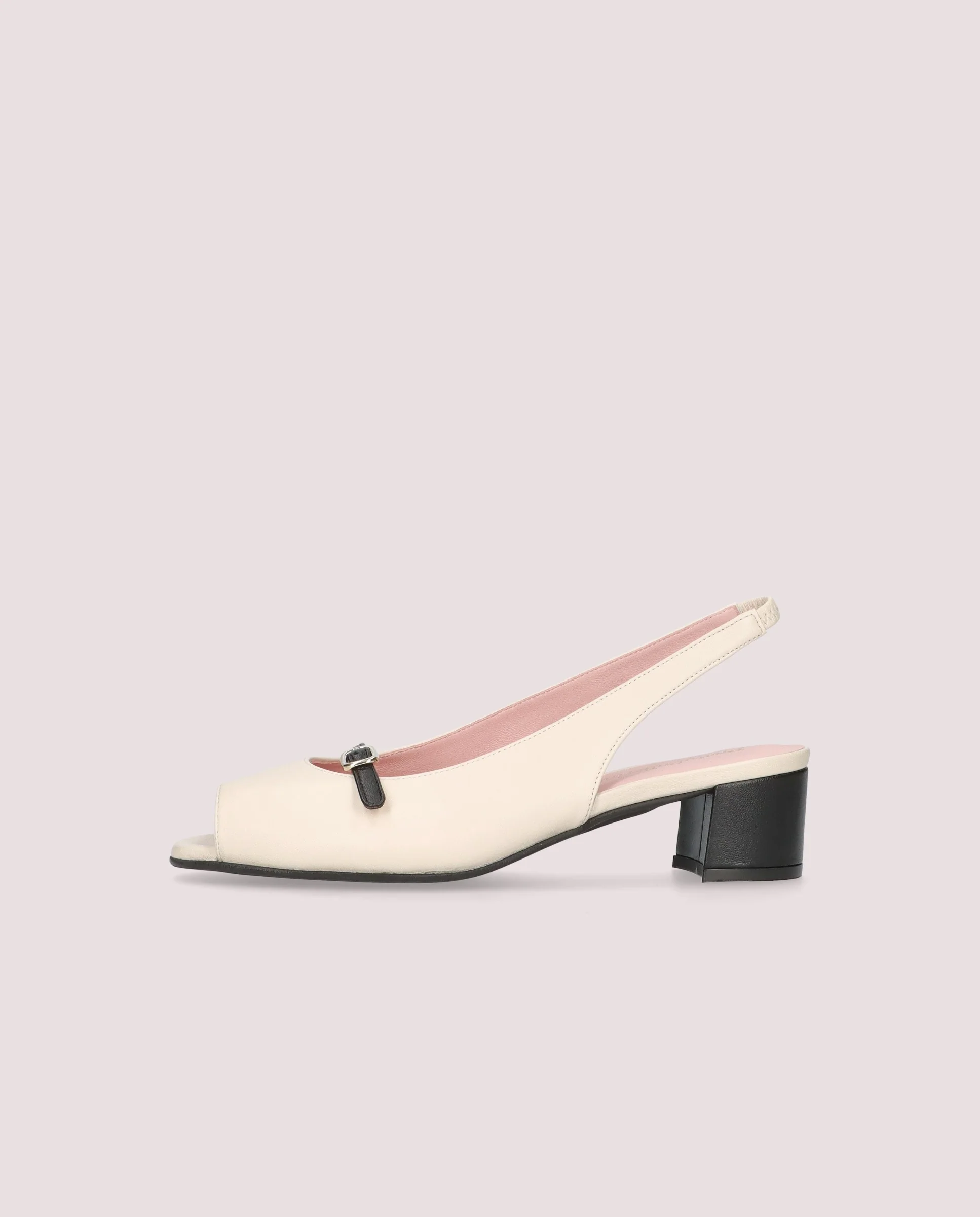 Salones Jenna en napa color marfil - Image 3