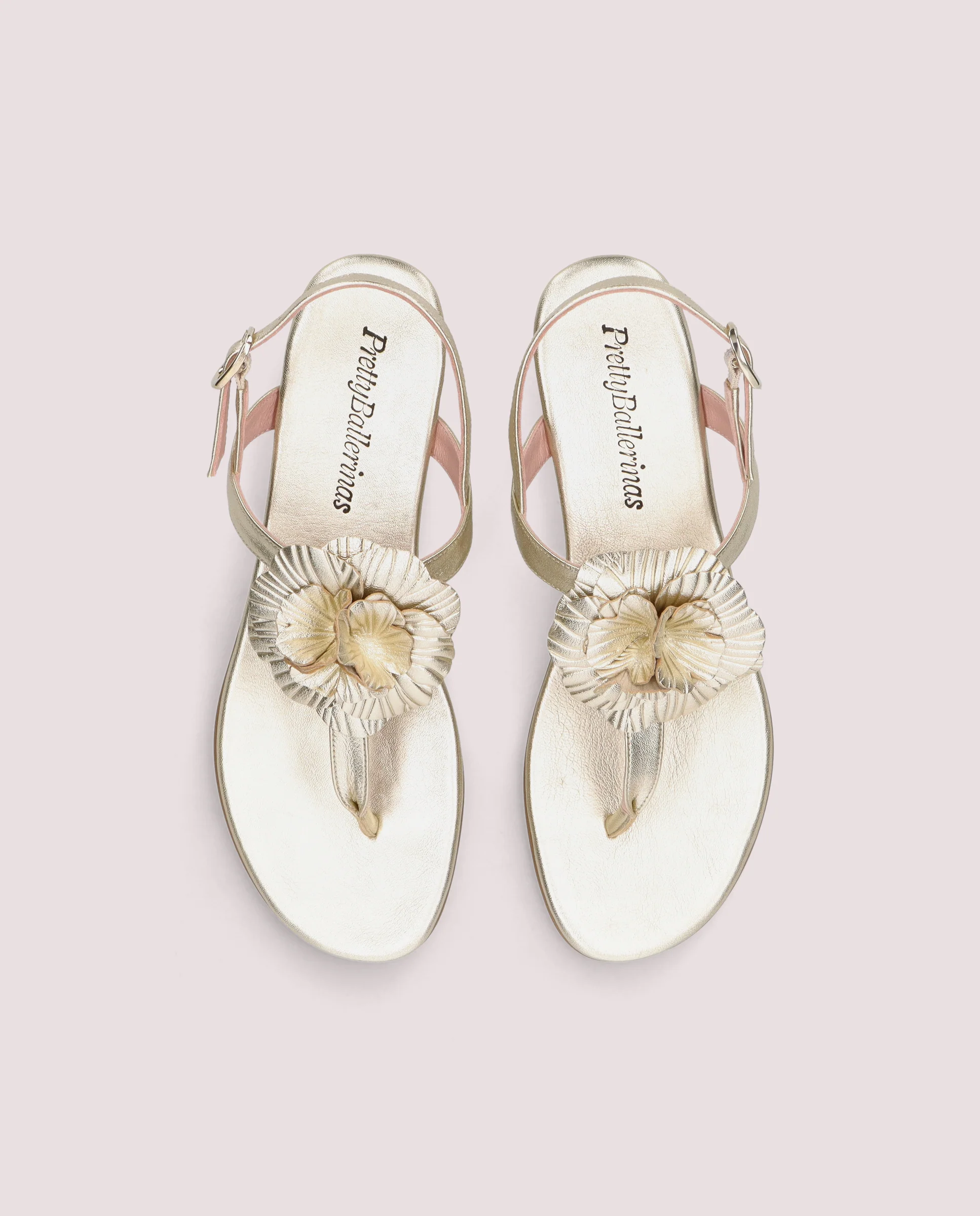 Sandalias Judy Dorados Pieles metalizadas - Image 2