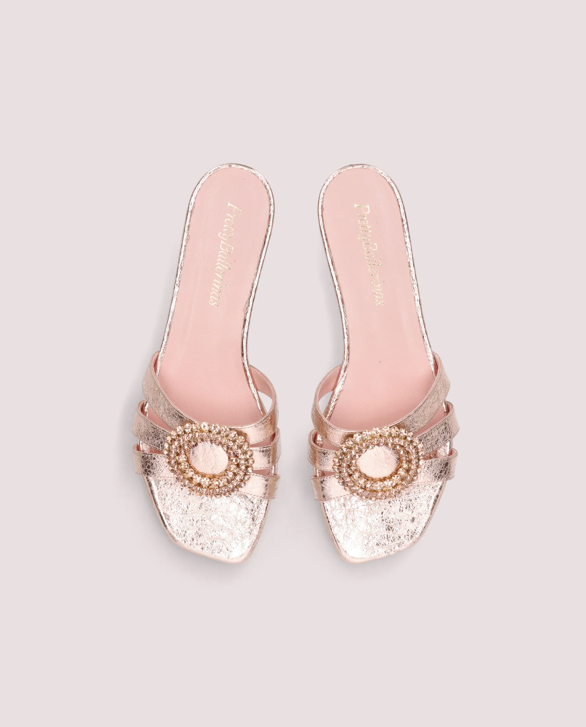 Sandalias Olivia Naranjas Pieles metalizadas - Image 2